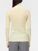 Ribbed Sleeve Turtle Neck in Lemonade sold by MARIA McMANUS