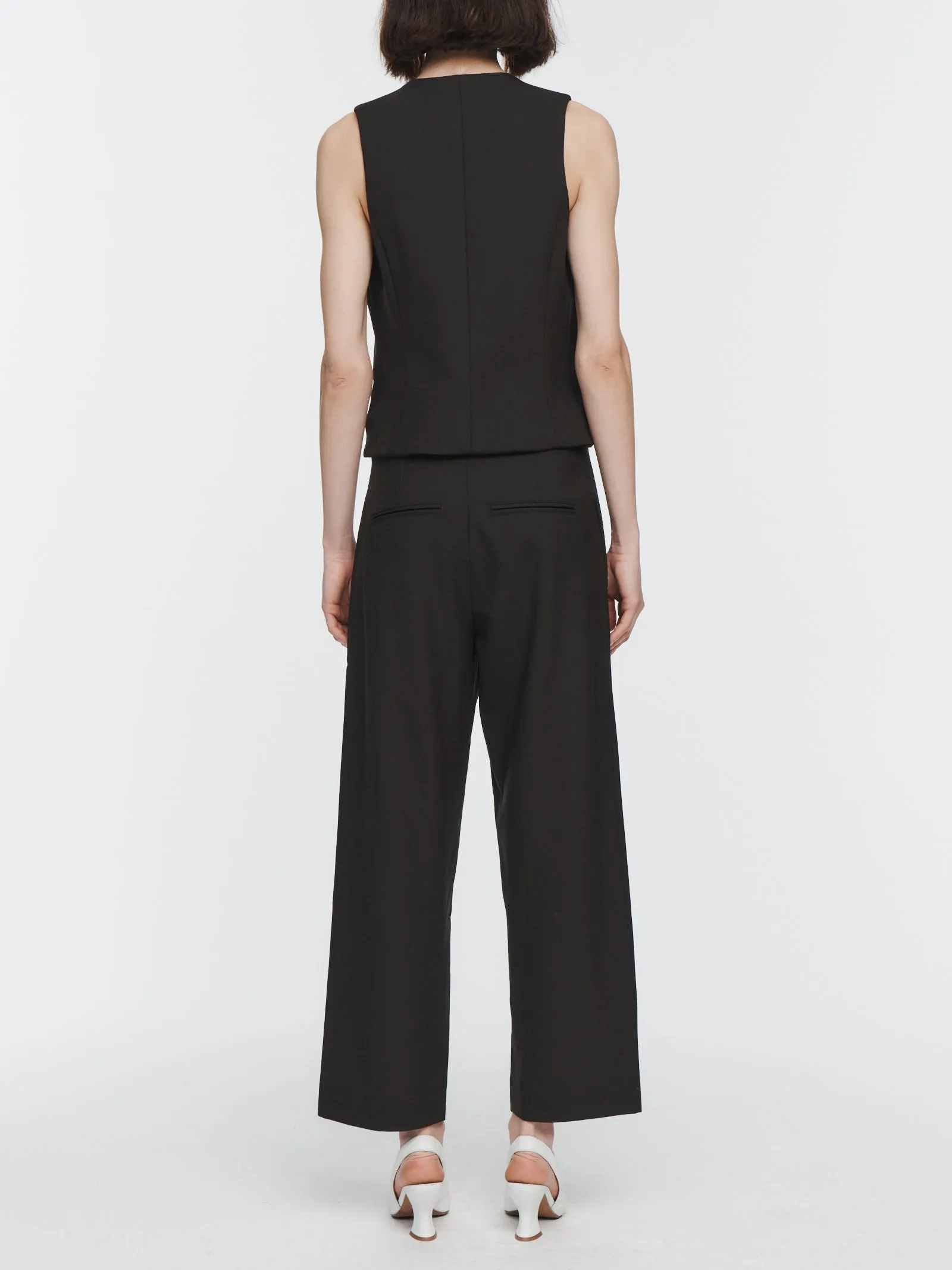 Tailored Vest in Chocolate sold by MARIA McMANUS product image thumbnail 4