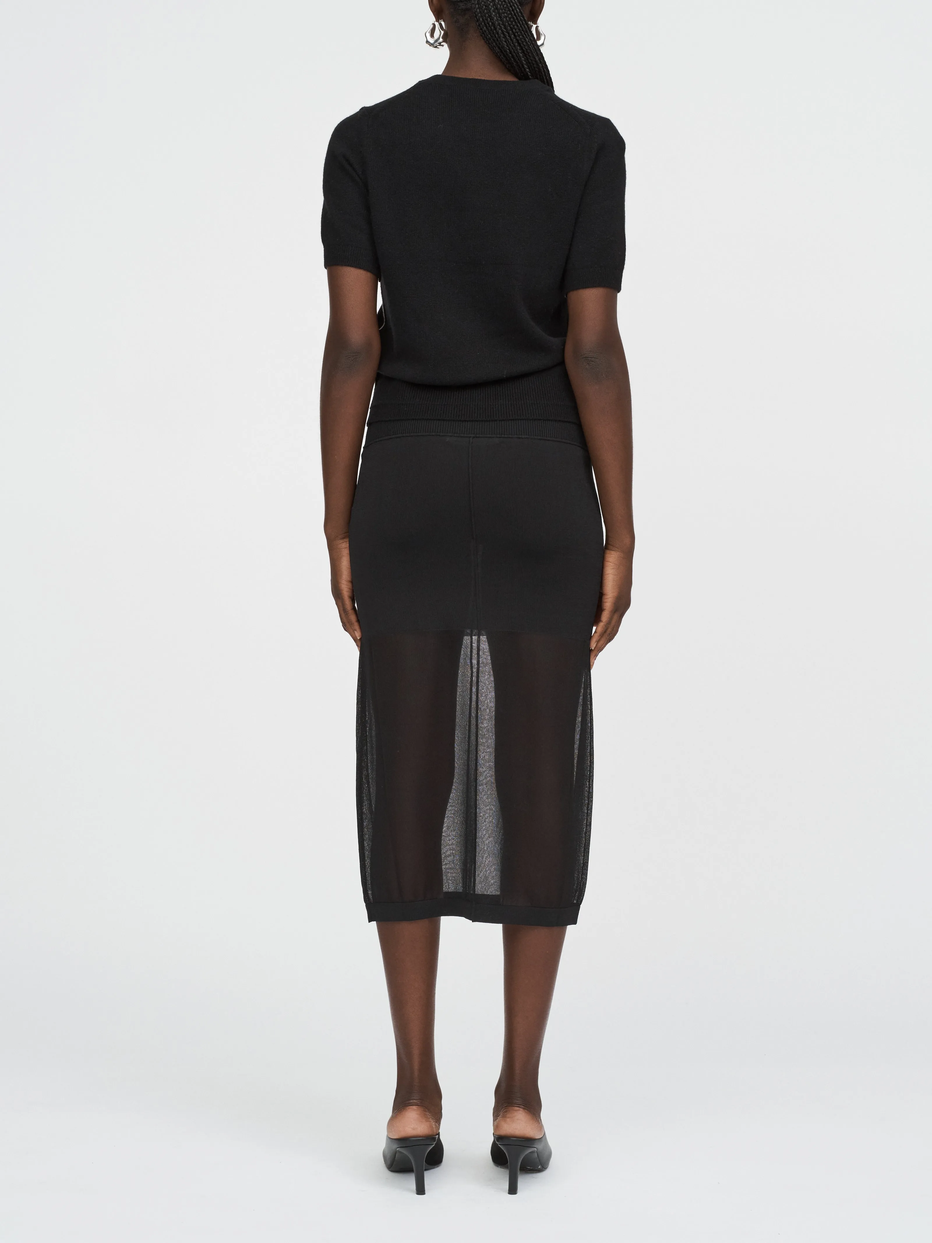 Sheer Tube Skirt in Black sold by MARIA McMANUS product image thumbnail 3