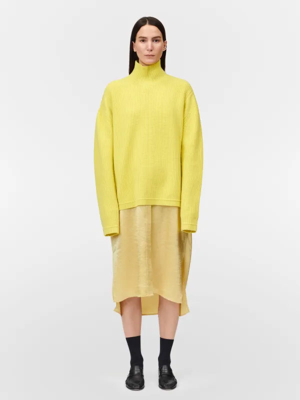 Oversized Turtleneck in Maize Yellow sold by MARIA McMANUS