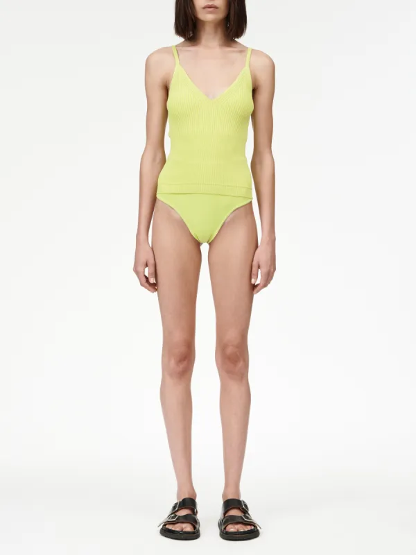 Deep V Tank in Yellow Tang made by MARIA McMANUS