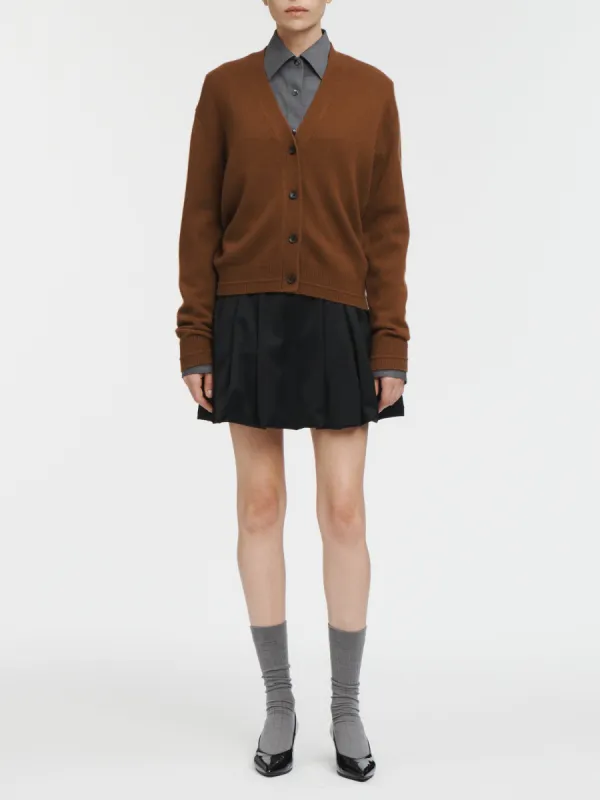 Classic V Cardigan in Vicuna made by MARIA McMANUS