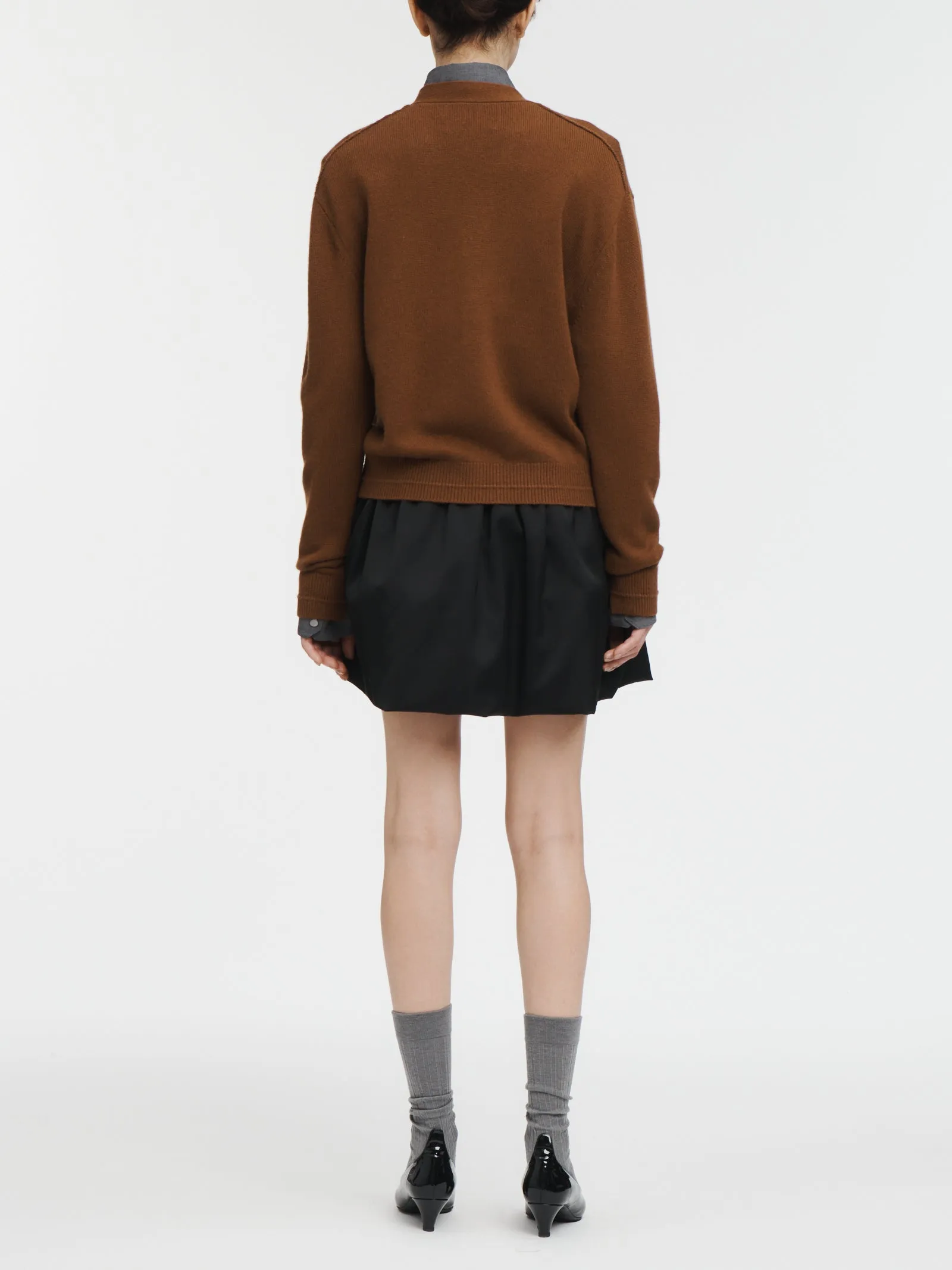 Classic V Cardigan in Vicuna sold by MARIA McMANUS product image thumbnail 3