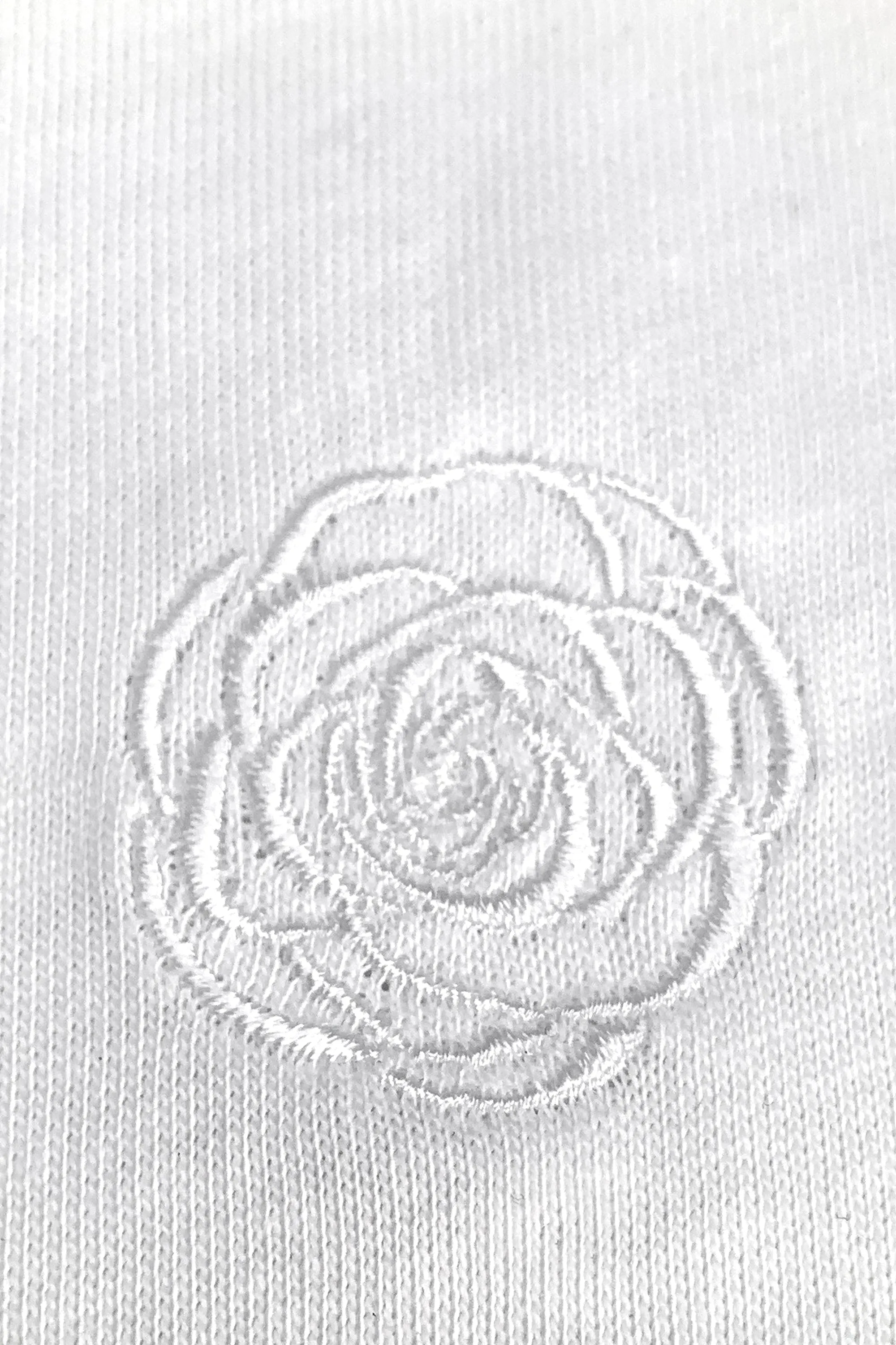 Mm X Emc Organic Cotton Embroidery T-Shirt in White sold by MARIA McMANUS product image thumbnail 5