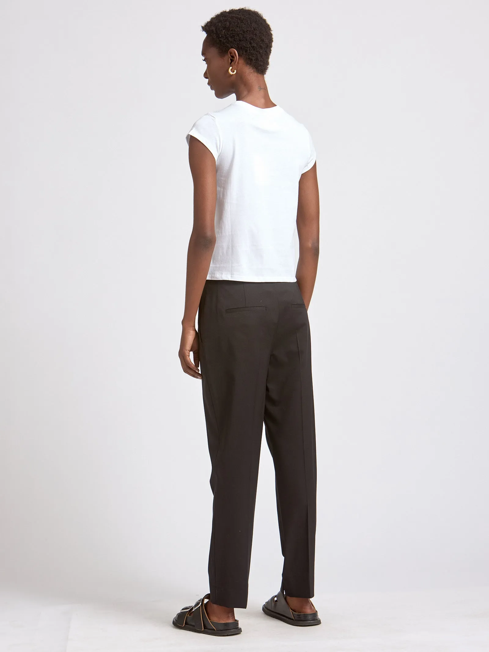 Mm X Emc Organic Cotton Embroidery T-Shirt in White sold by MARIA McMANUS product image thumbnail 3