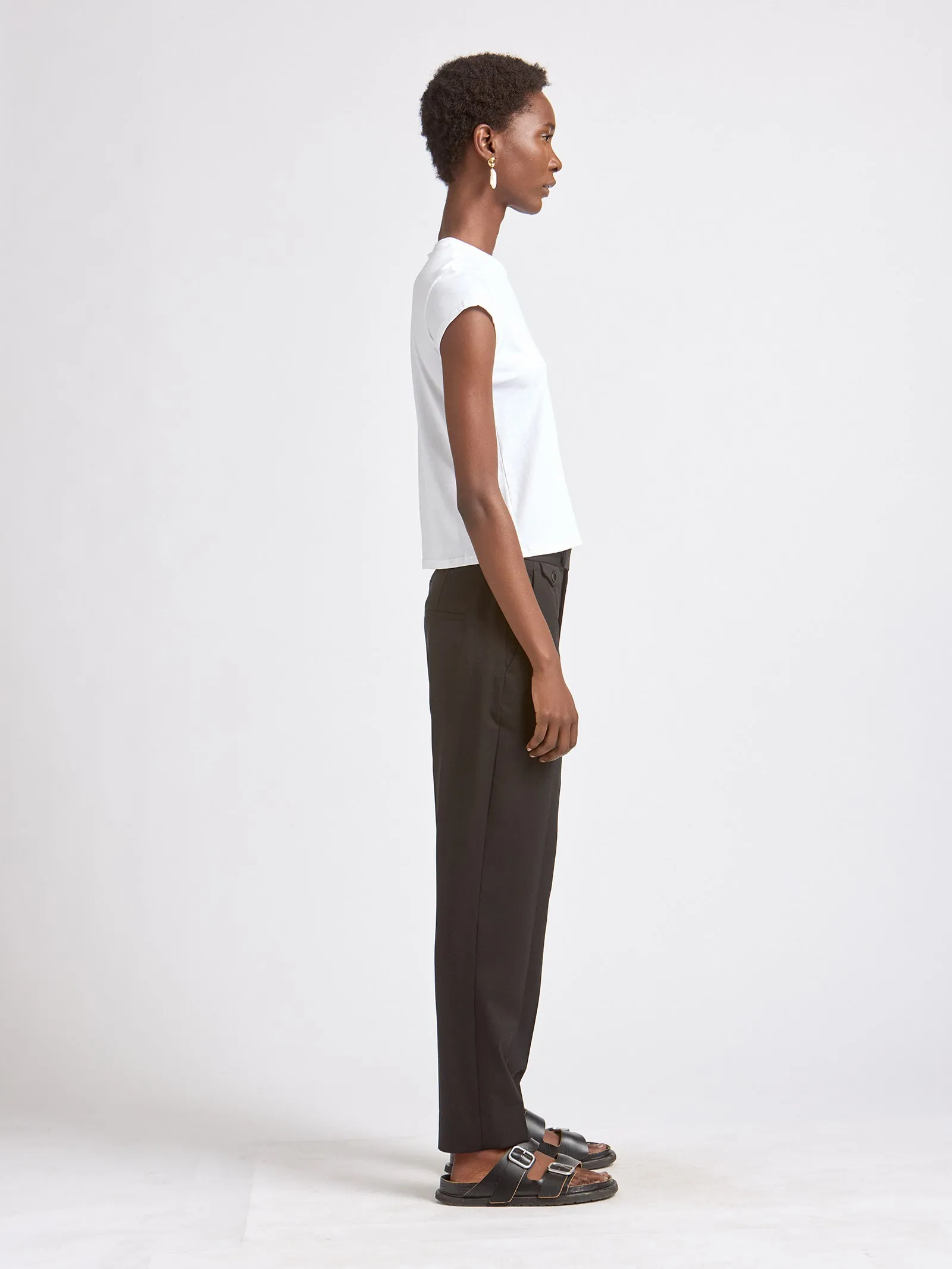 Mm X Emc Organic Cotton Embroidery T-Shirt in White sold by MARIA McMANUS product image thumbnail 2