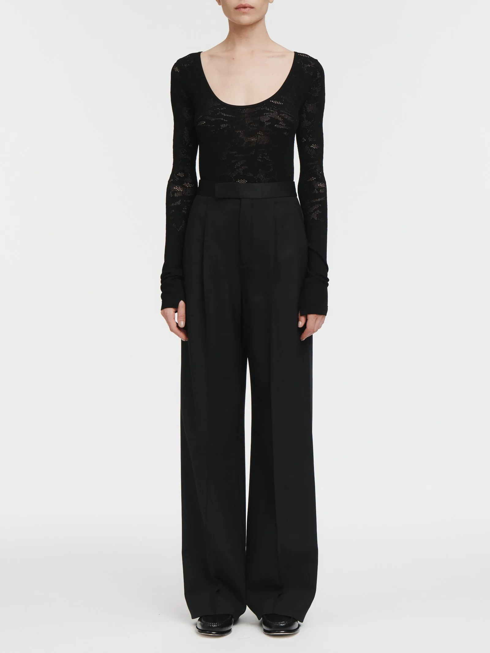 Ballet Lace Top in Black sold by MARIA McMANUS product image thumbnail 2