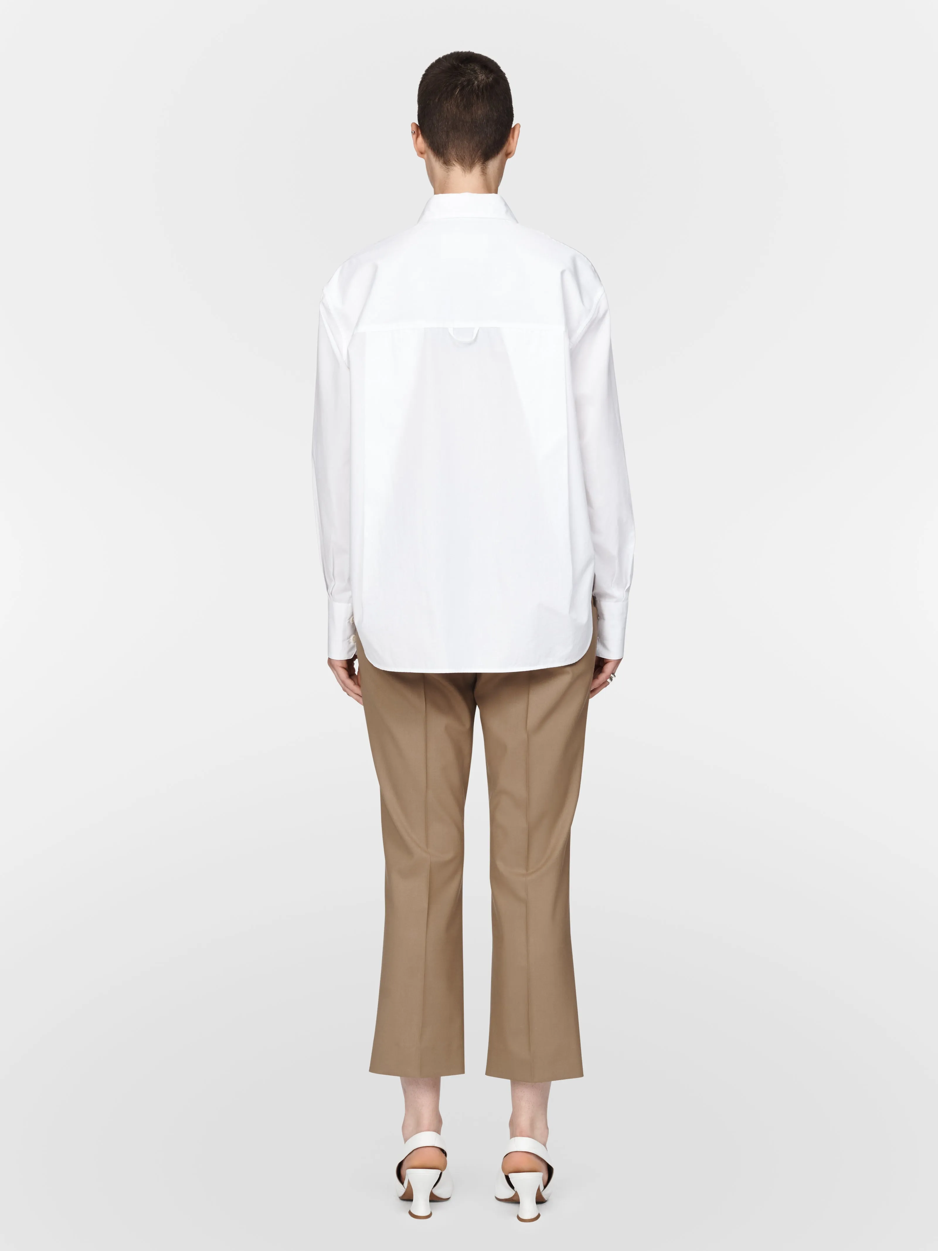 High Waisted Crop Trouser in Toffee sold by MARIA McMANUS product image thumbnail 3