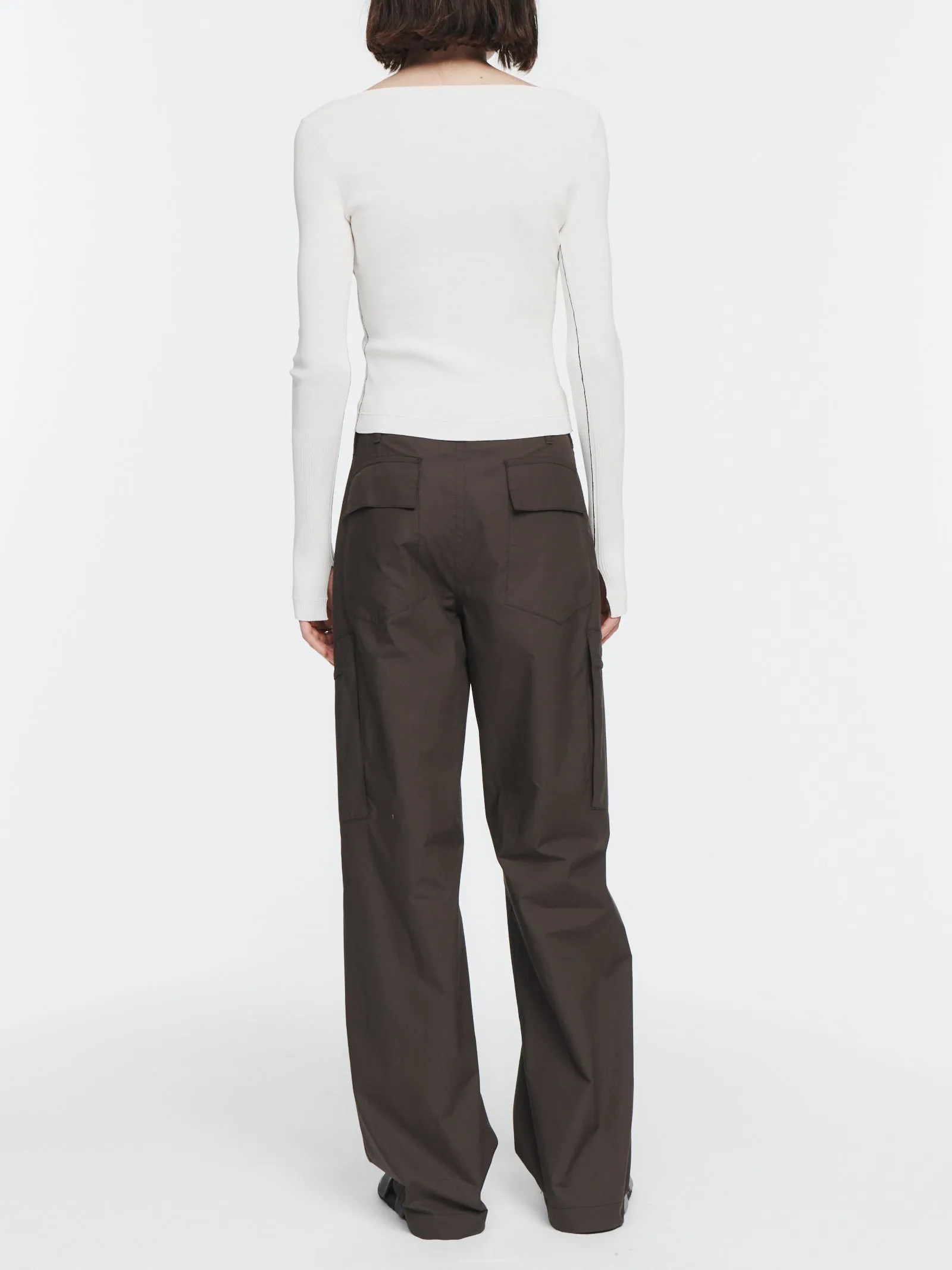 Square Neck Top in Ivory sold by MARIA McMANUS product image thumbnail 3