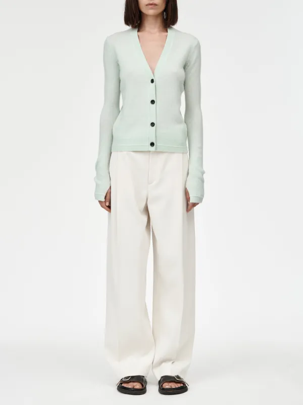 Slim Cardigan in Seaglass sold by MARIA McMANUS