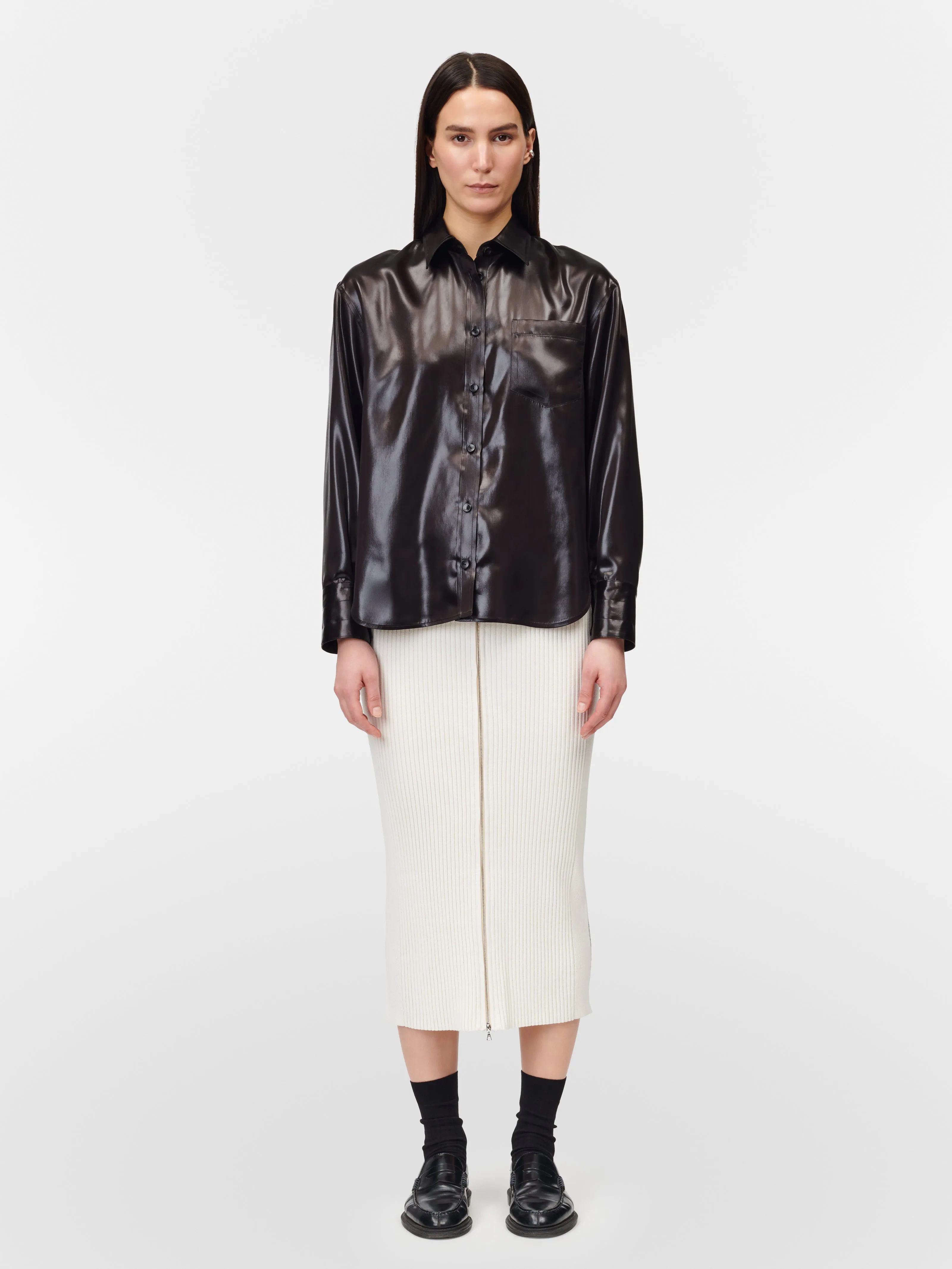 Oversized Shirt in Black sold by MARIA McMANUS