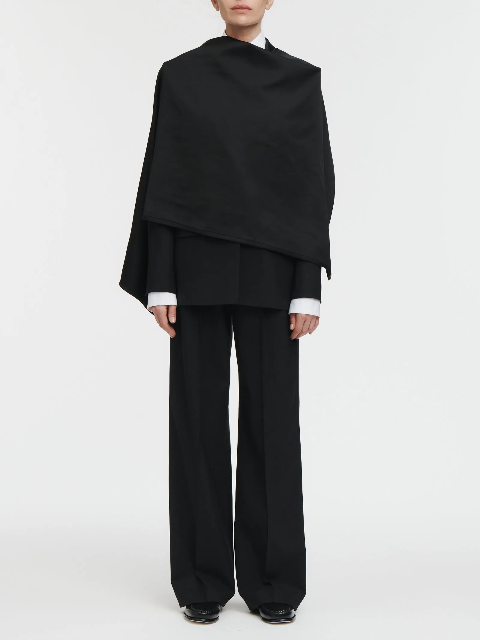 Cloak Single Breasted Blazer in Black sold by MARIA McMANUS
