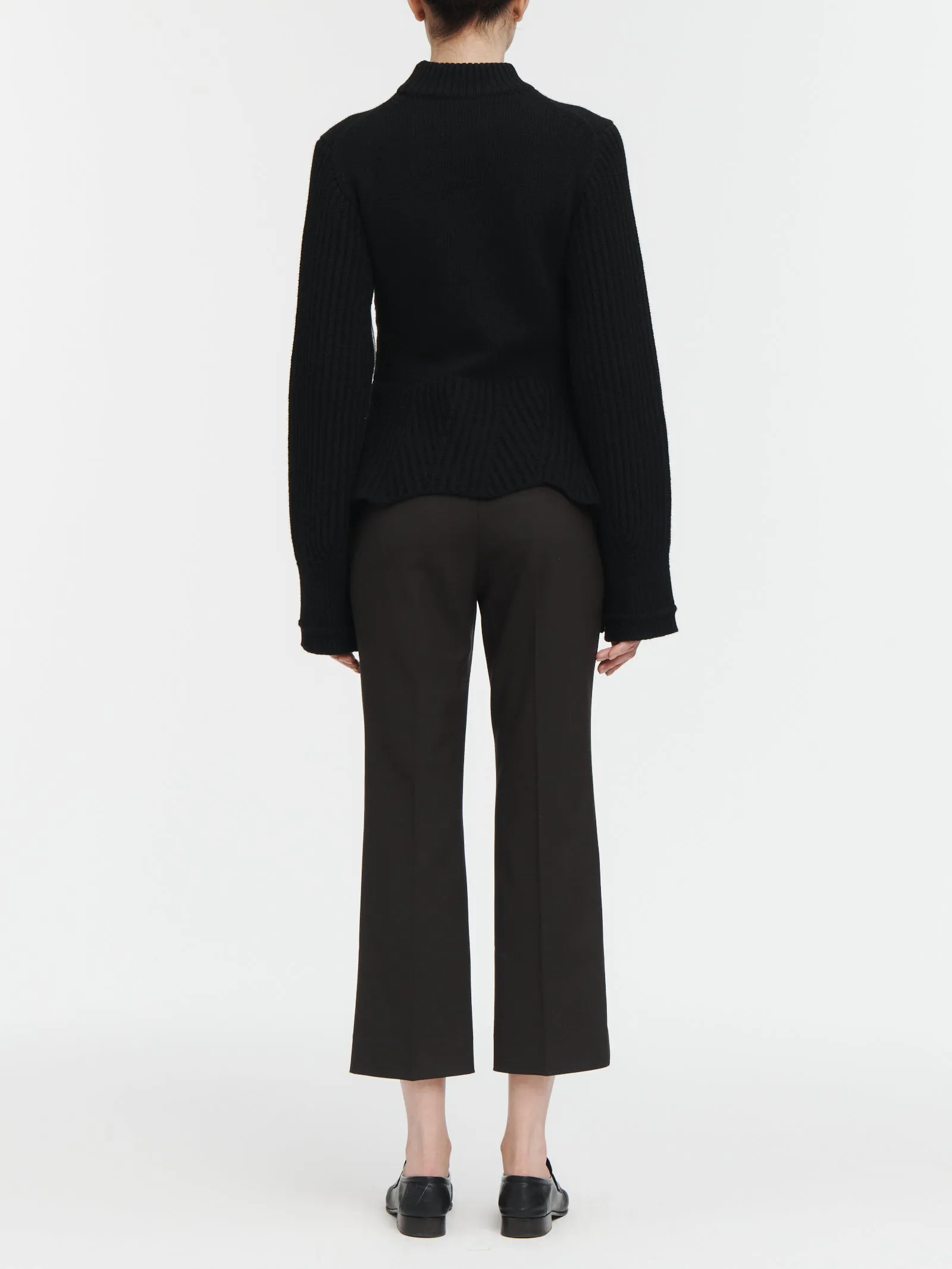 Peplum Mock Neck Sweater in Black sold by MARIA McMANUS product image thumbnail 4