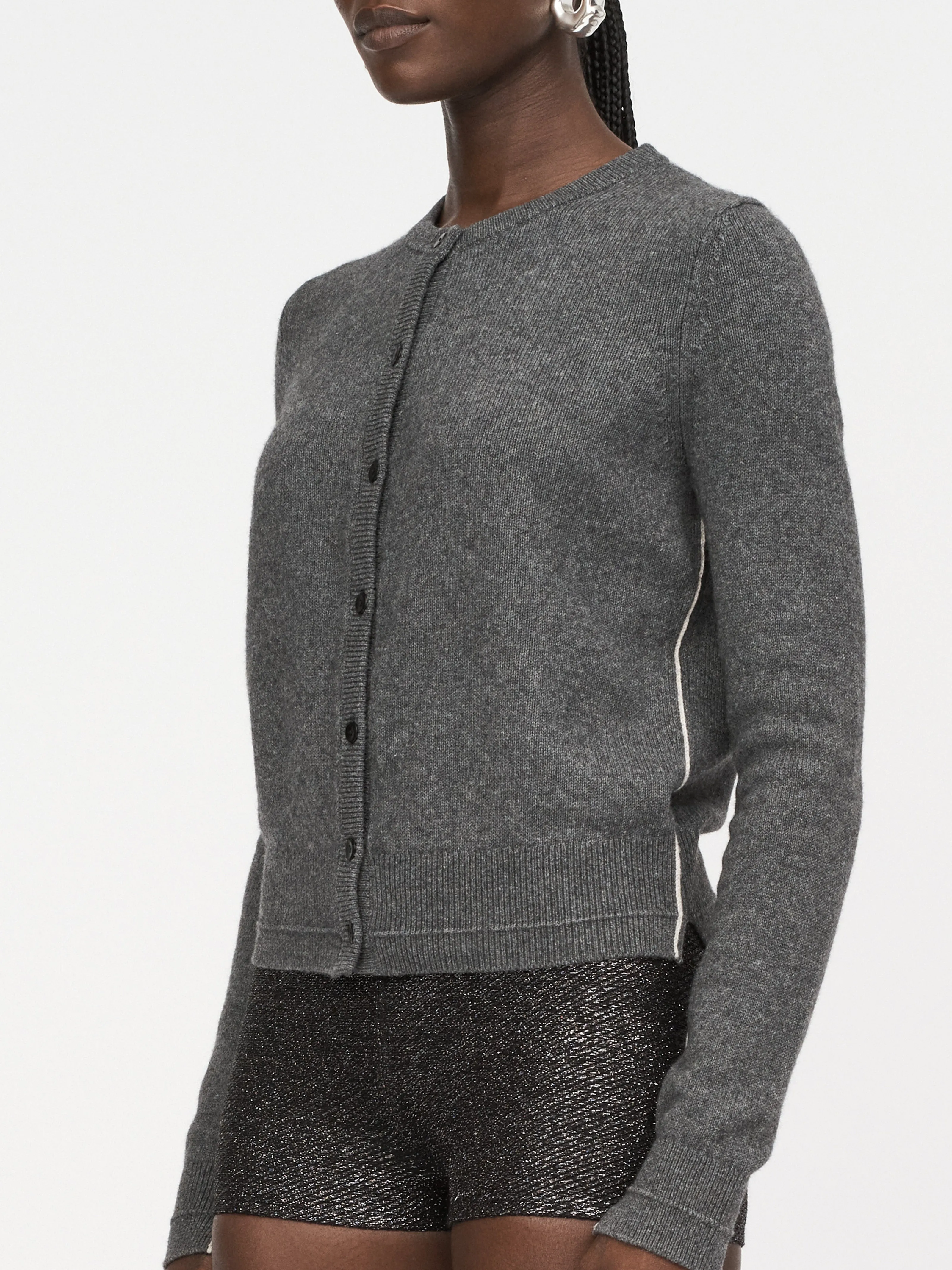 Petite Cardigan in Charcoal sold by MARIA McMANUS product image thumbnail 2