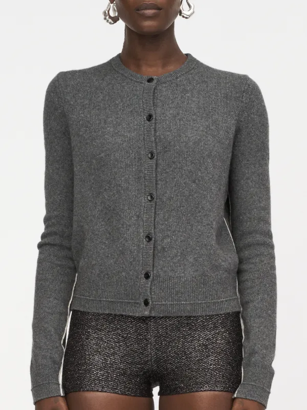 Petite Cardigan in Charcoal sold by MARIA McMANUS
