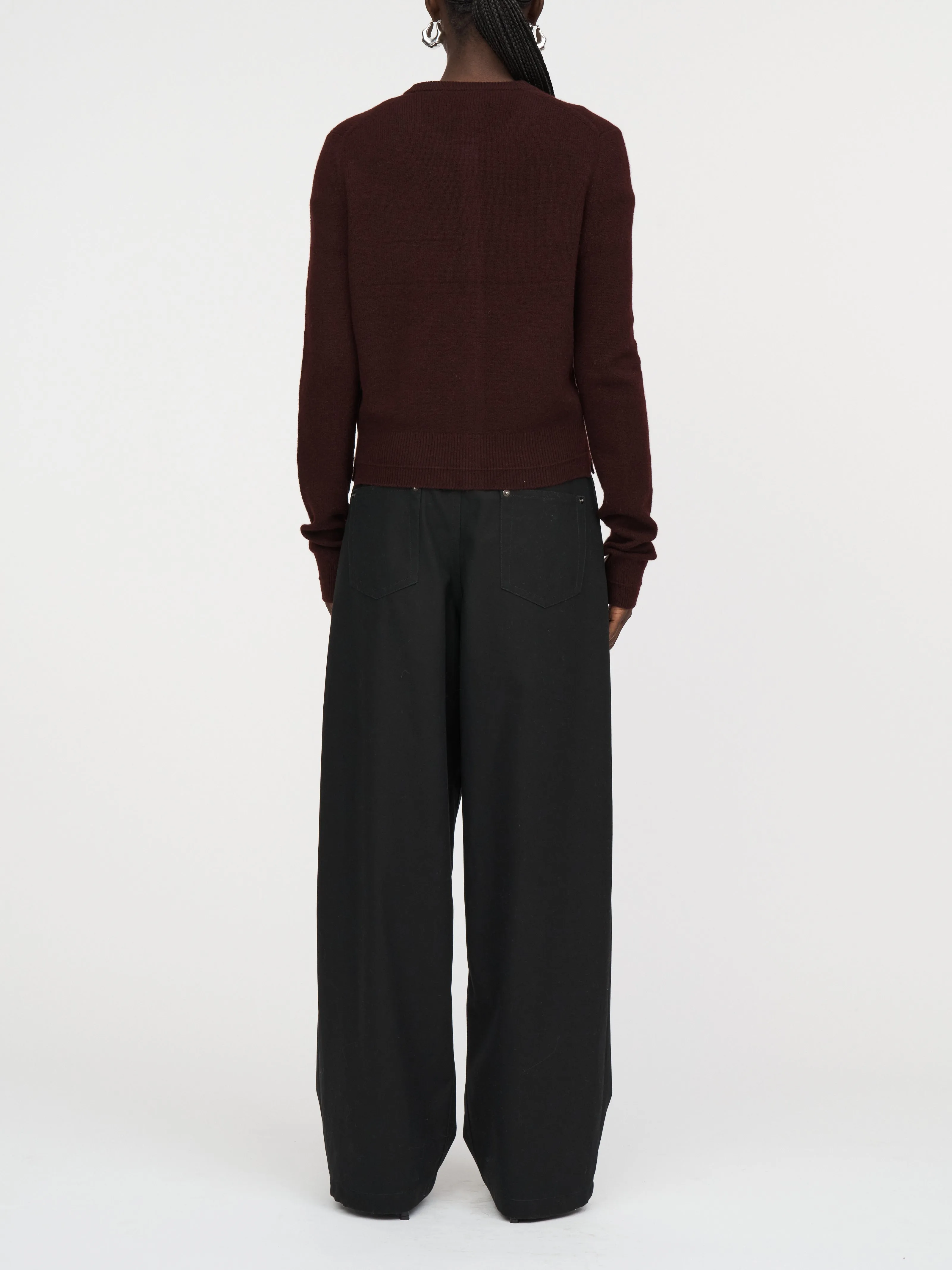 Petite Cardigan in Black Cherry sold by MARIA McMANUS product image thumbnail 3