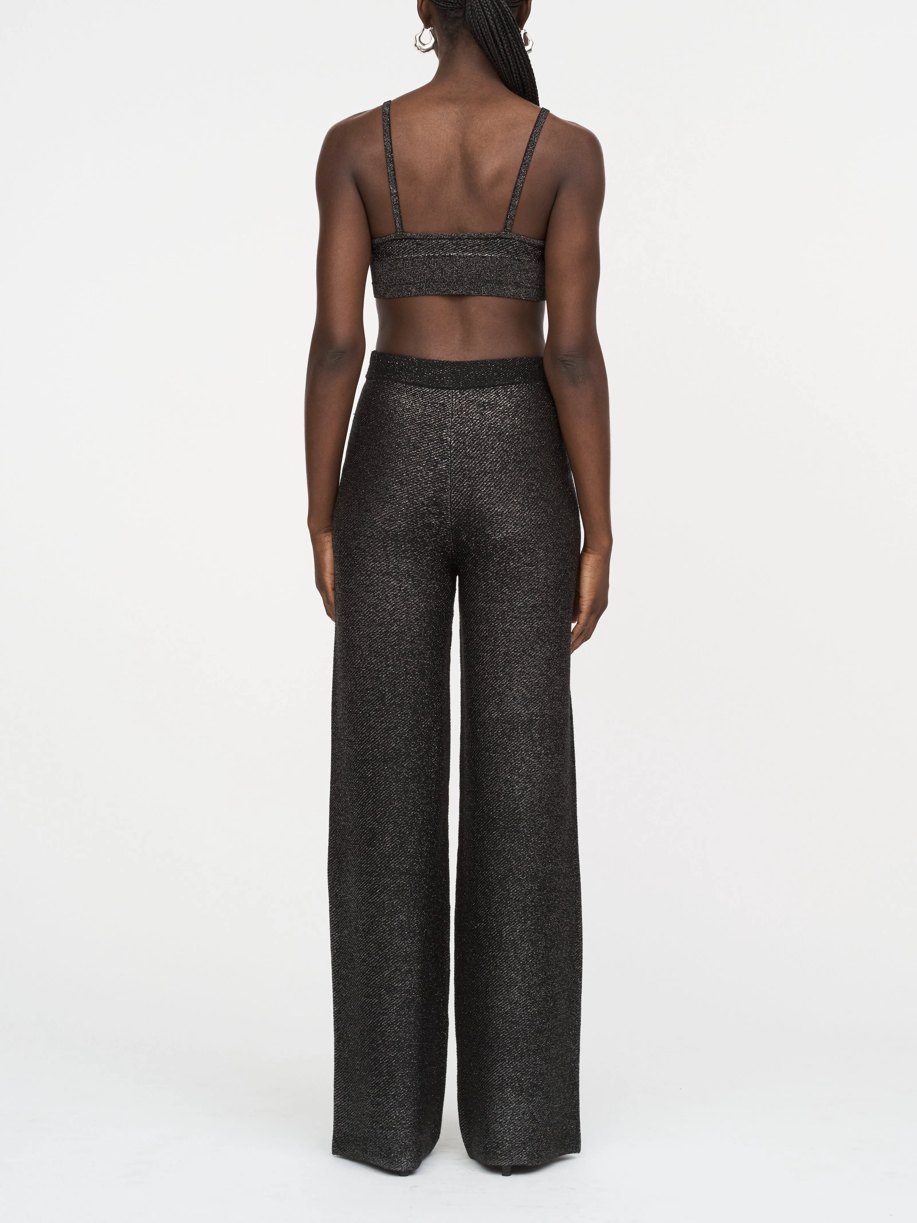 Metallic Trouser in Black Metallic sold by MARIA McMANUS product image thumbnail 2