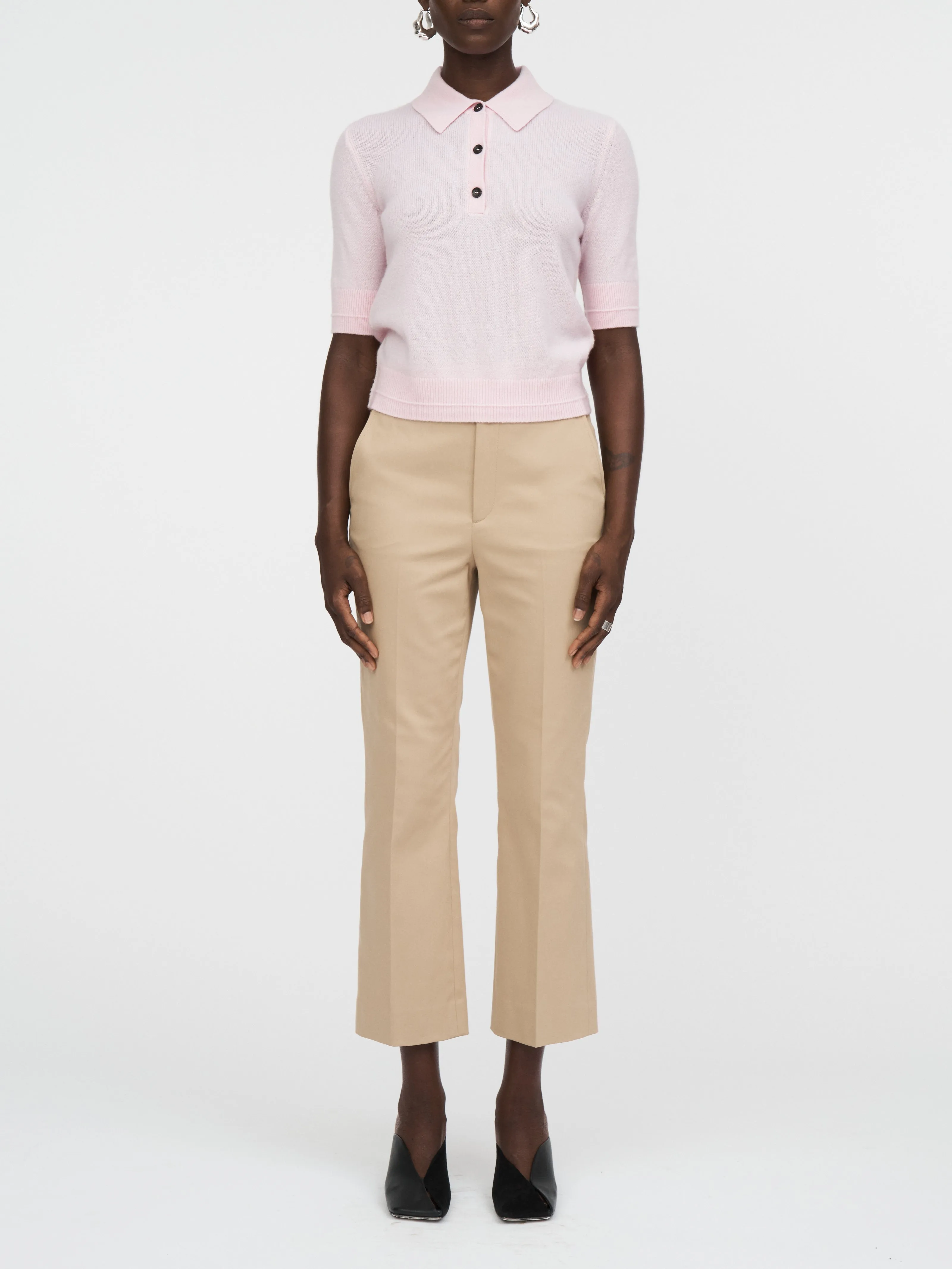 Featherweight Polo in Whisper Pink sold by MARIA McMANUS