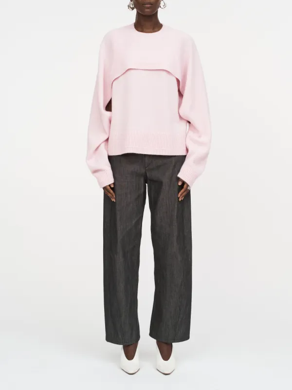 Cape Crew in Whisper Pink sold by MARIA McMANUS