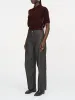 Bow Leg Crop Jean in Washed Black sold by MARIA McMANUS
