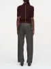 Bow Leg Crop Jean in Washed Black sold by MARIA McMANUS
