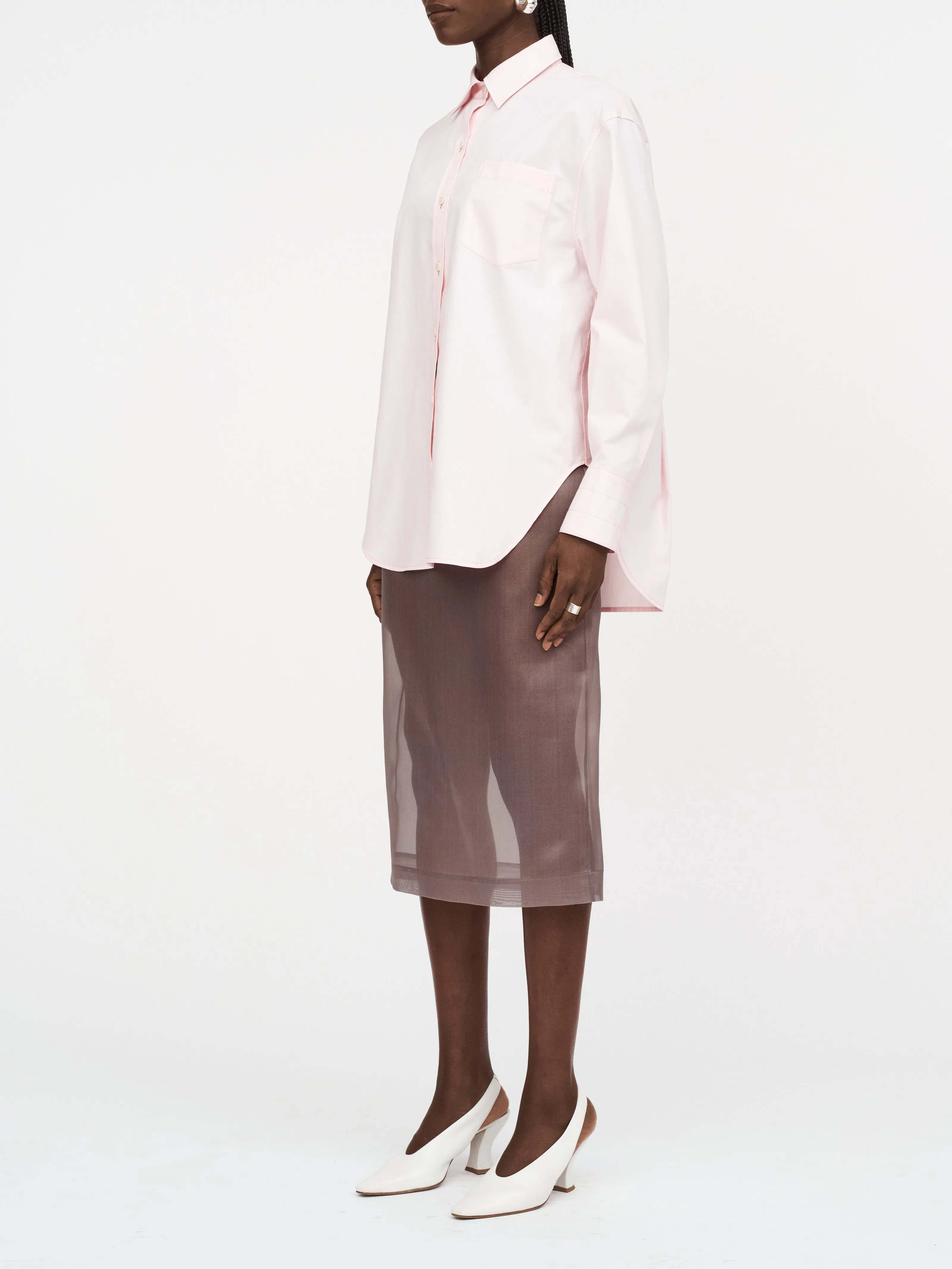 Oversized Tunic Shirt in Pale Pink sold by MARIA McMANUS product image thumbnail 2