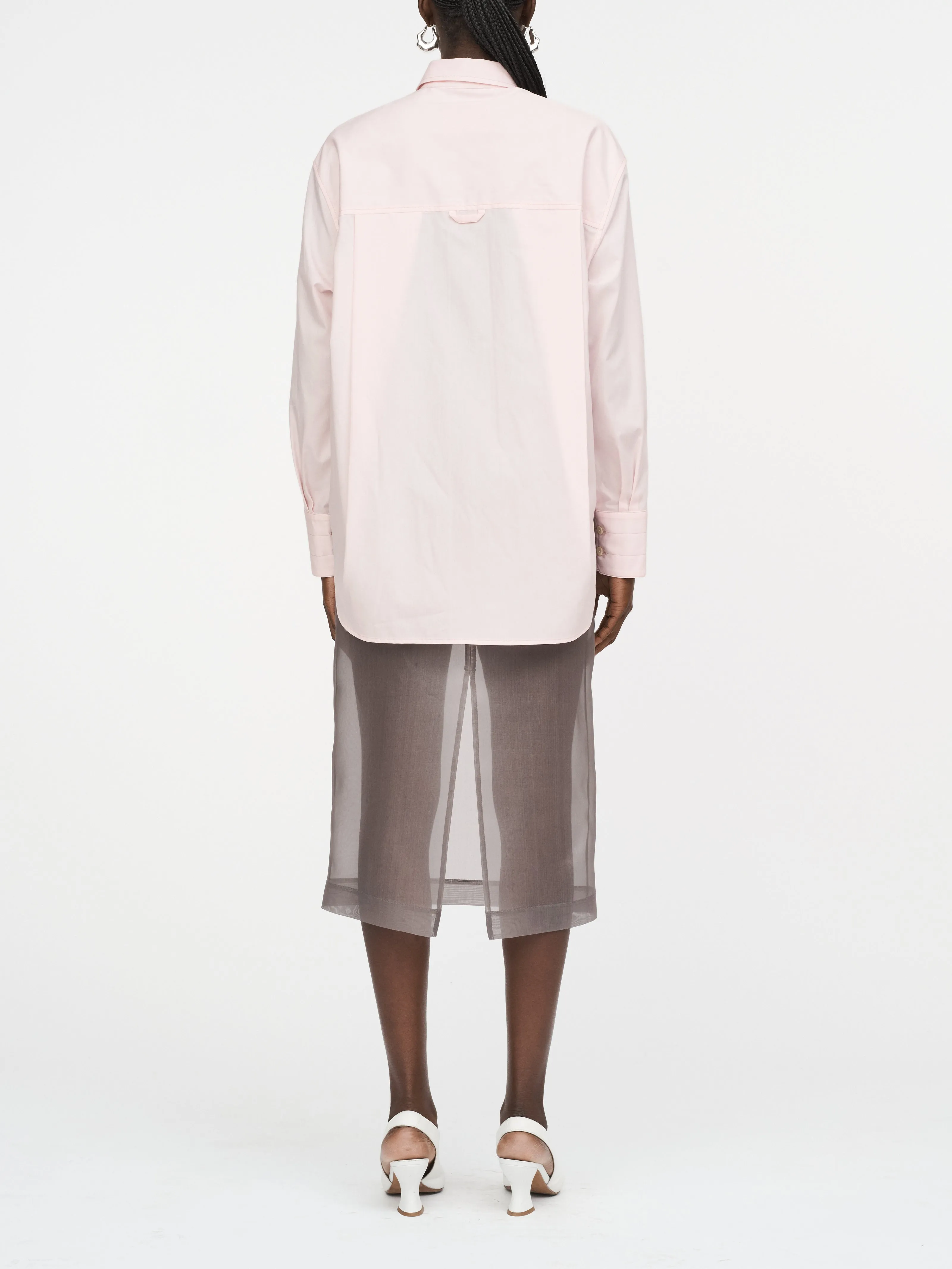 Oversized Tunic Shirt in Pale Pink sold by MARIA McMANUS product image thumbnail 3