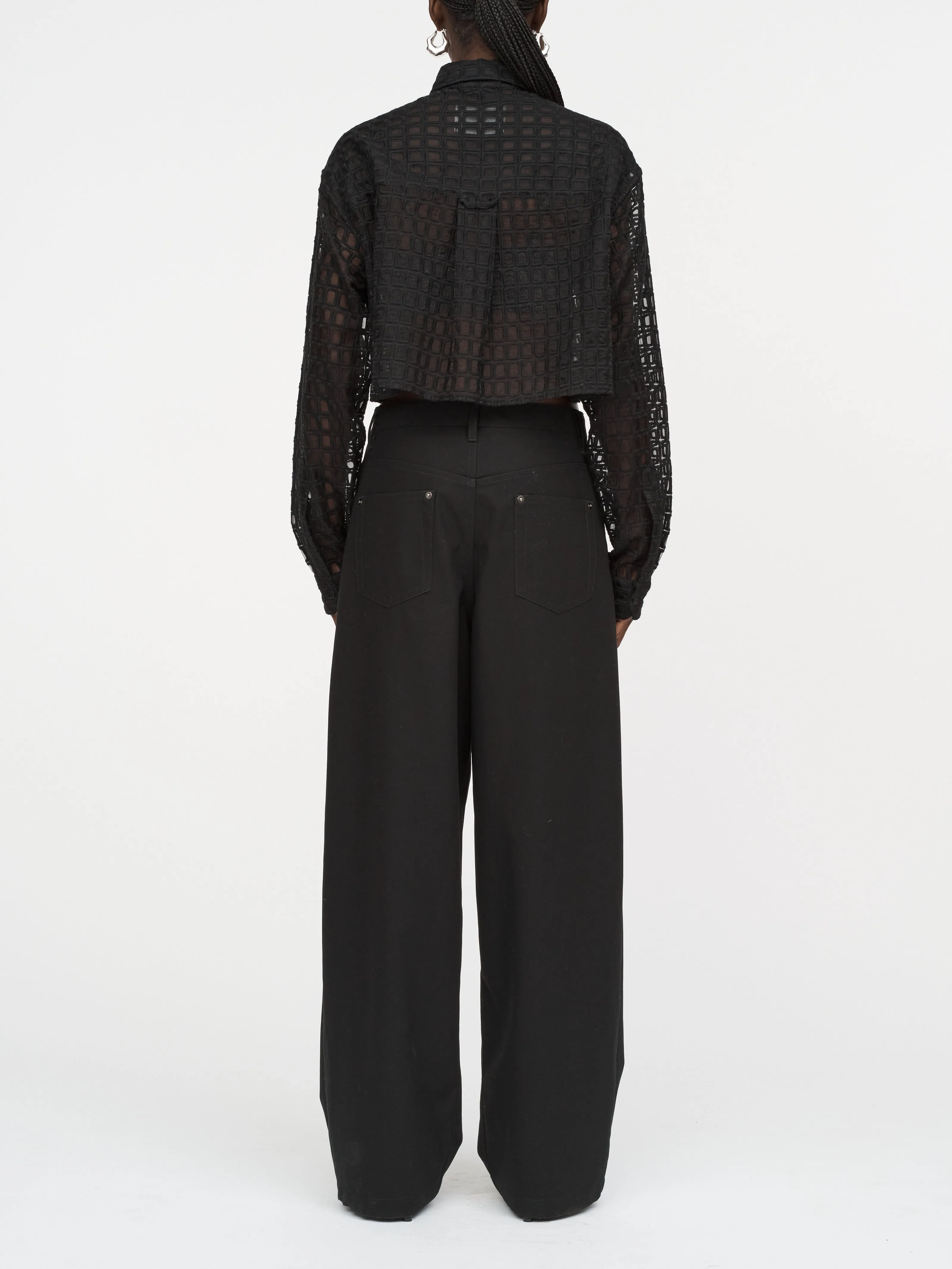 5 Pocket Wide Leg Jean in Black sold by MARIA McMANUS product image thumbnail 3