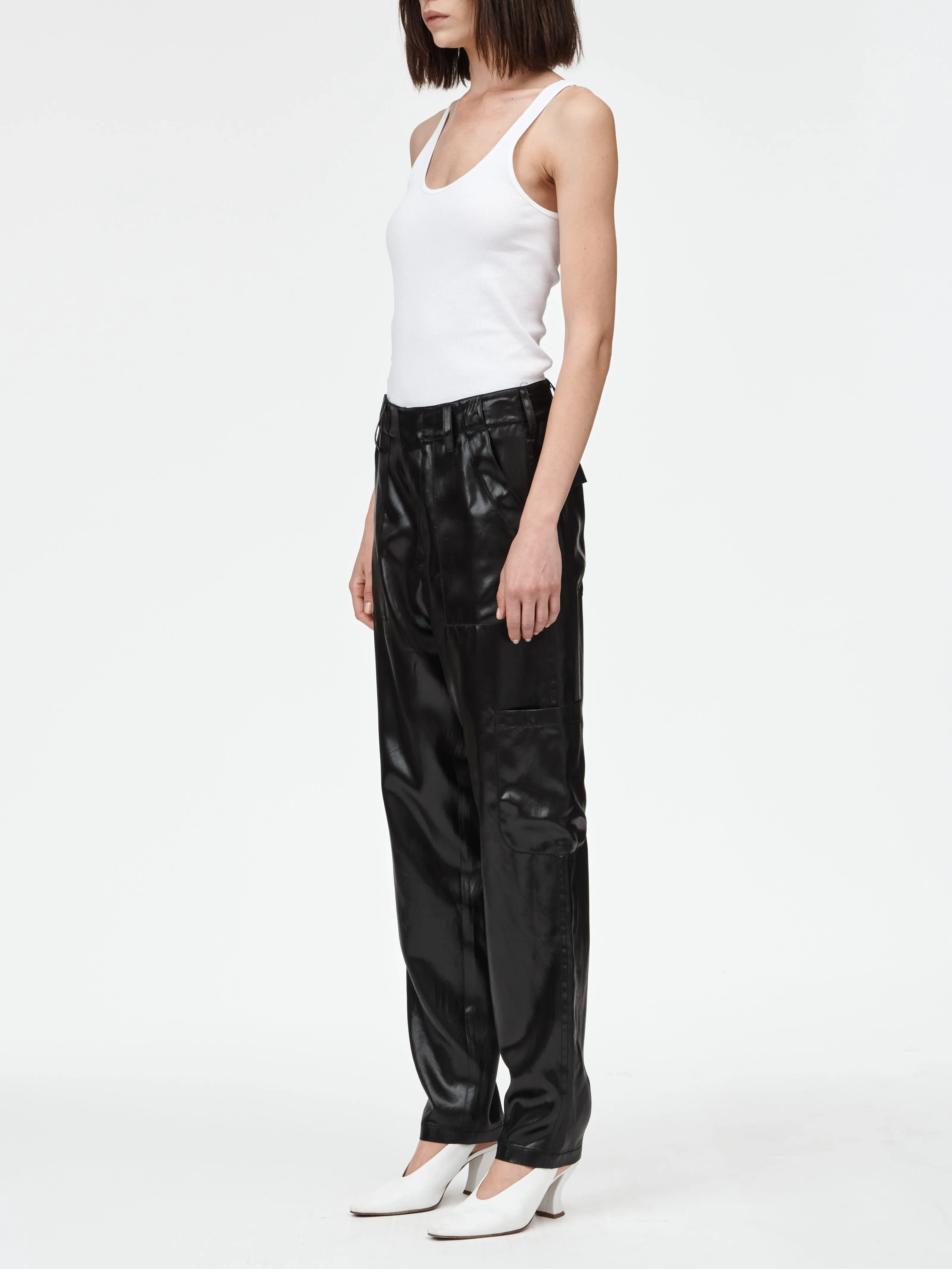 Belted Carpenter Pant in Black sold by MARIA McMANUS product image thumbnail 2