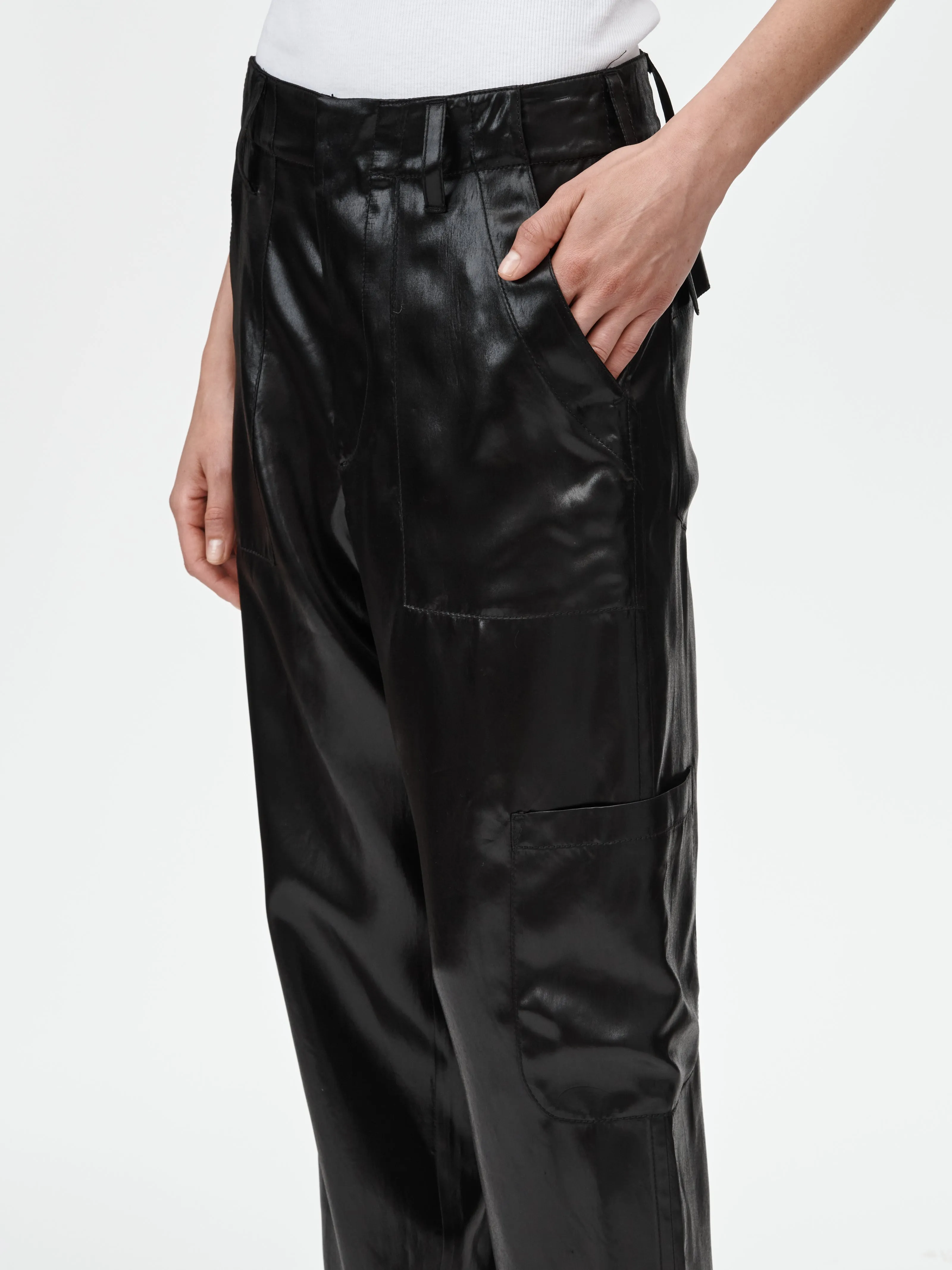 Belted Carpenter Pant in Black sold by MARIA McMANUS product image thumbnail 4