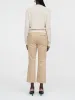 High Waisted Crop Trouser in Khaki sold by MARIA McMANUS