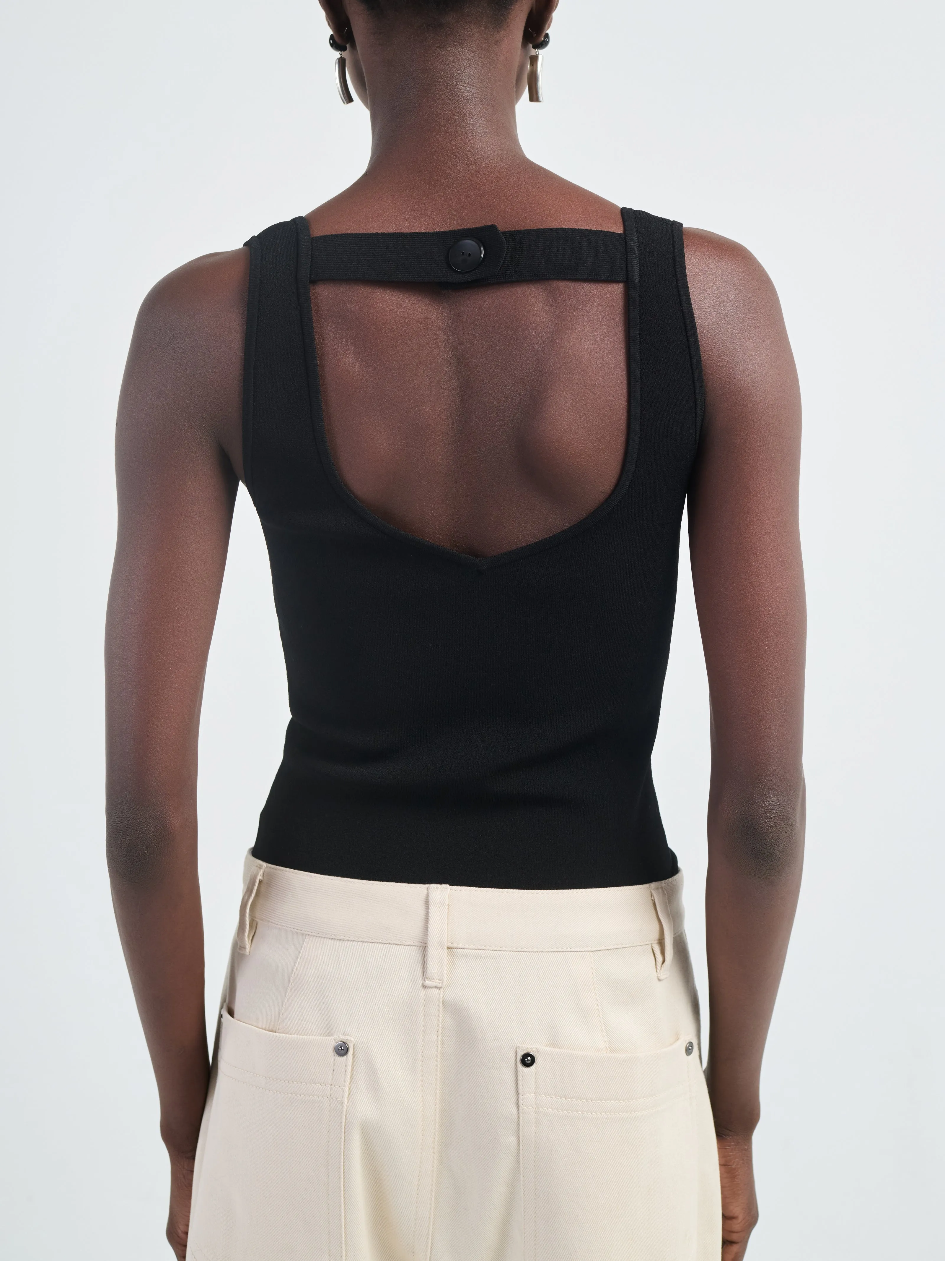 Halter Top in Black sold by MARIA McMANUS product image thumbnail 3