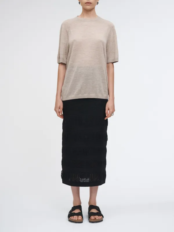 Oversized T-Shirt in Stone Heathered sold by MARIA McMANUS