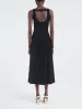Halter Pleat Dress in Black sold by MARIA McMANUS