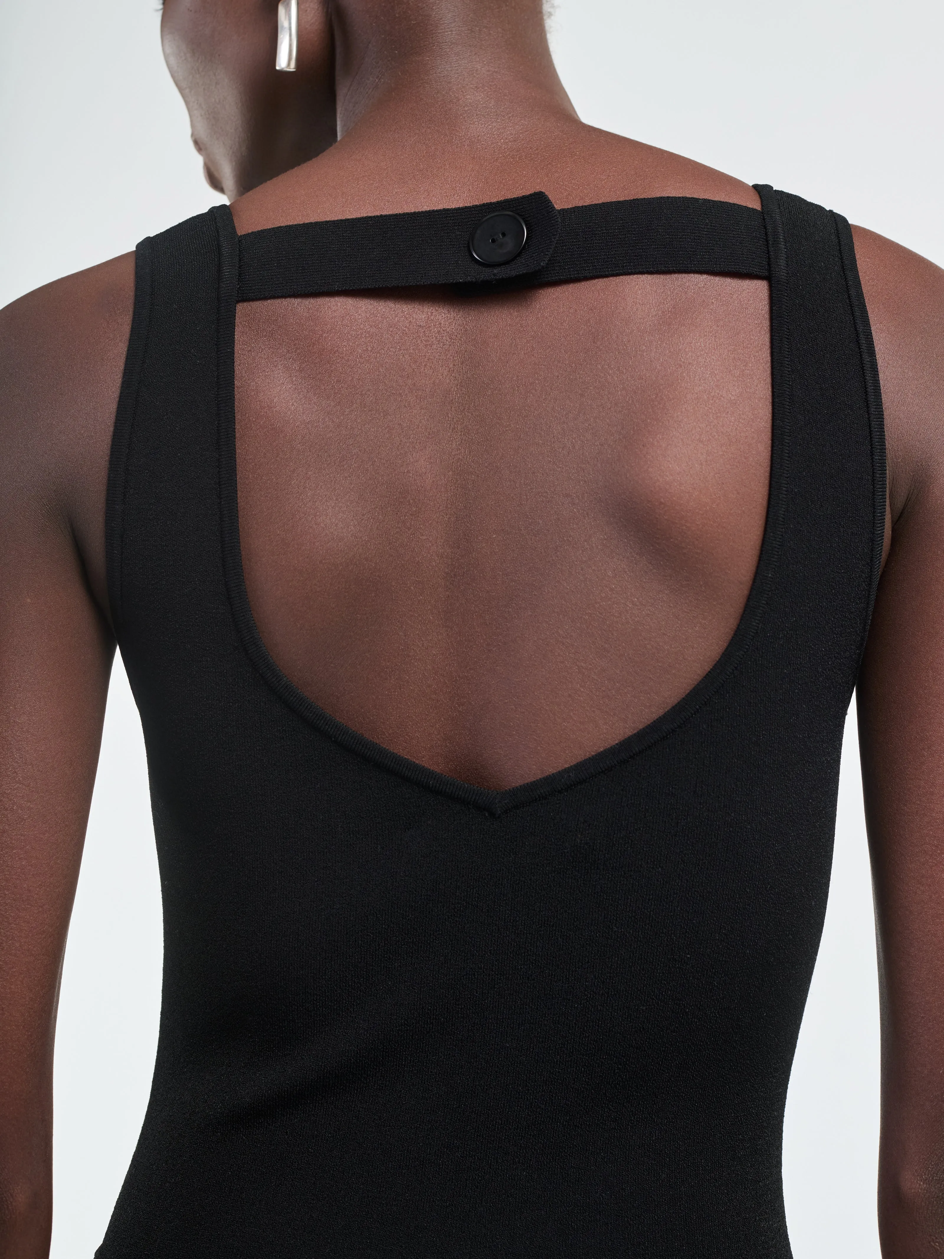 Halter Pleat Dress in Black sold by MARIA McMANUS product image thumbnail 4