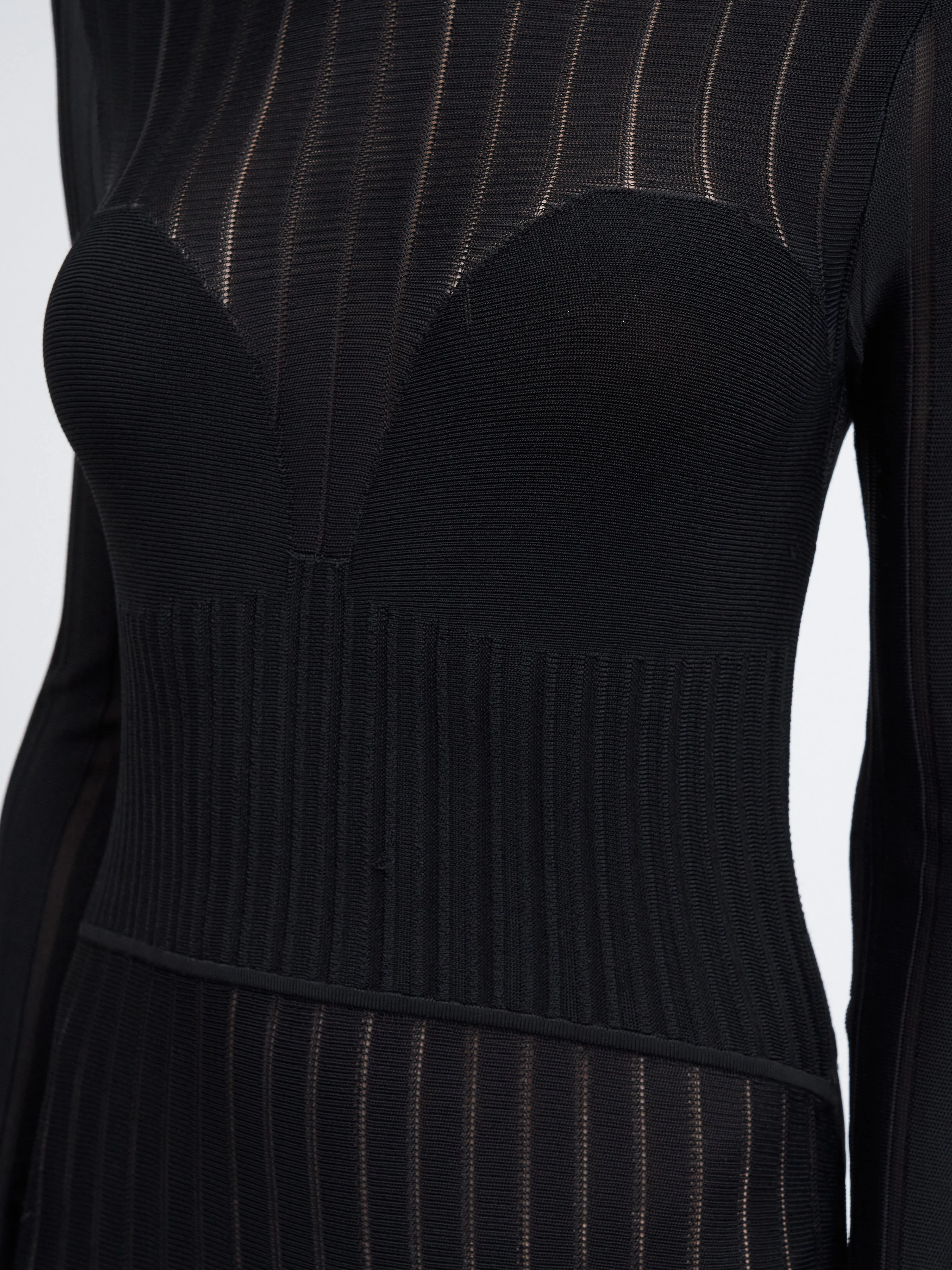 Bustier Variegated Dress in Black sold by MARIA McMANUS product image thumbnail 5