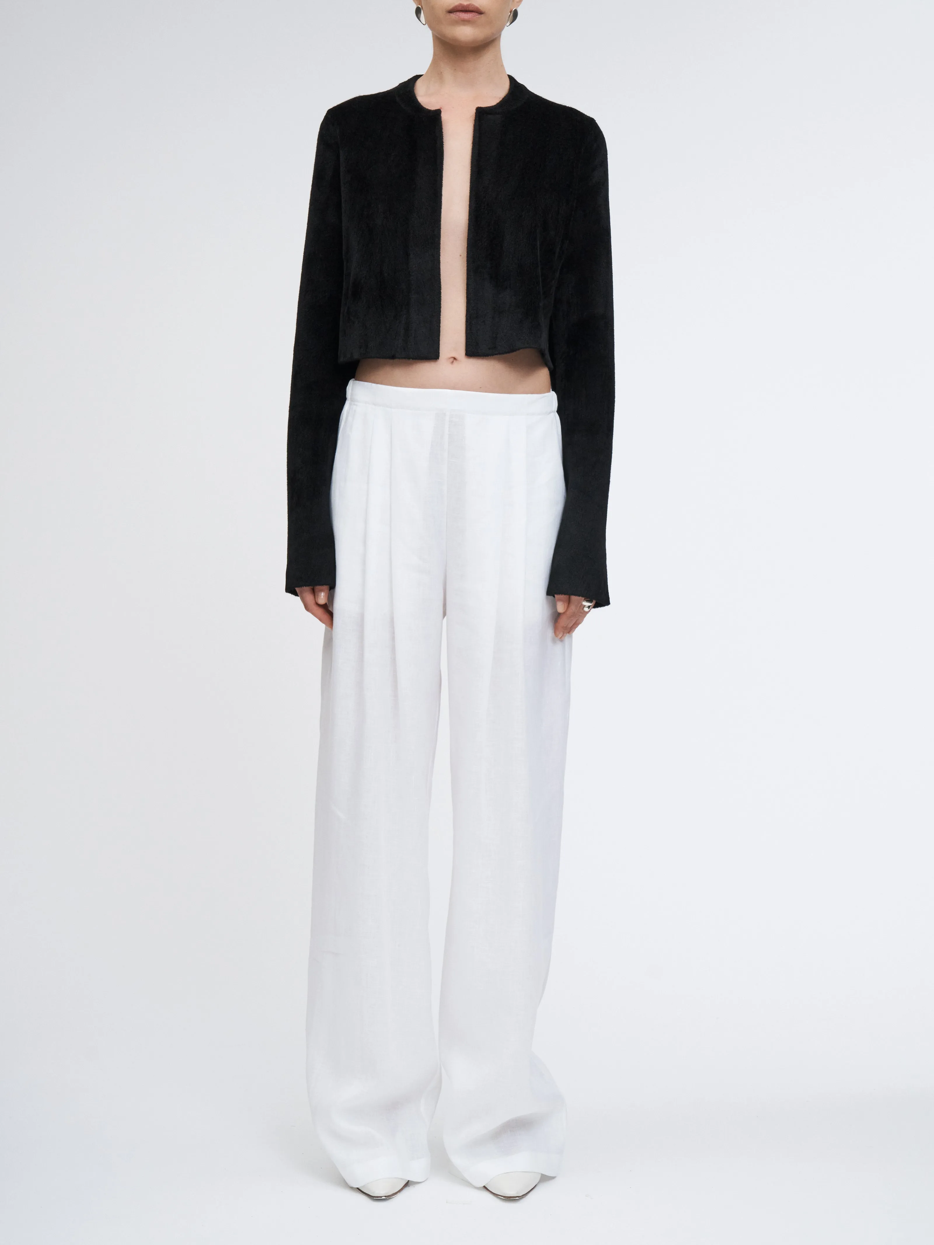 Velour Bolero in Black sold by MARIA McMANUS