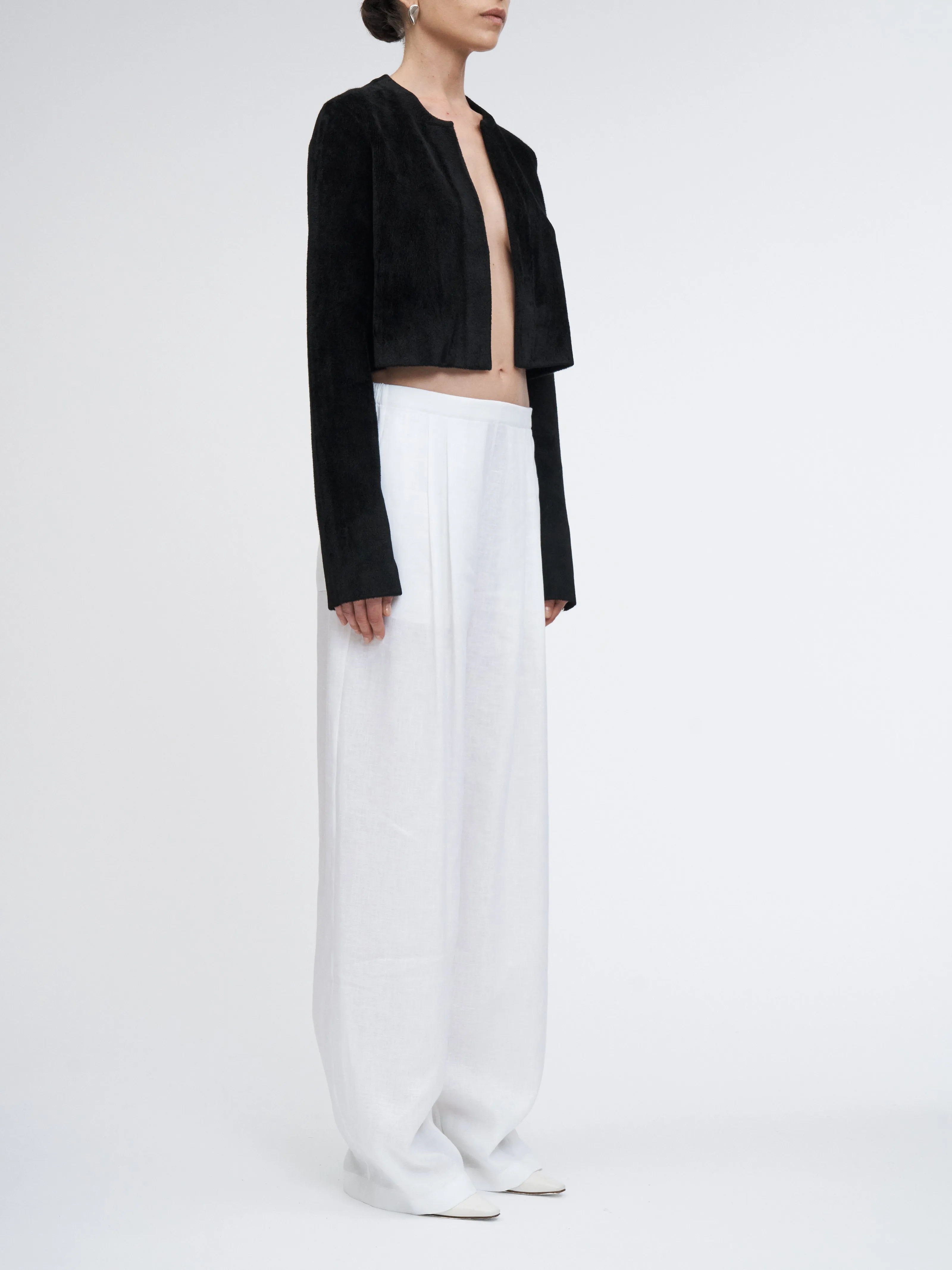 Velour Bolero in Black sold by MARIA McMANUS product image thumbnail 3