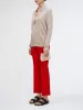 High Waisted Crop Trouser in Carmine Red sold by MARIA McMANUS