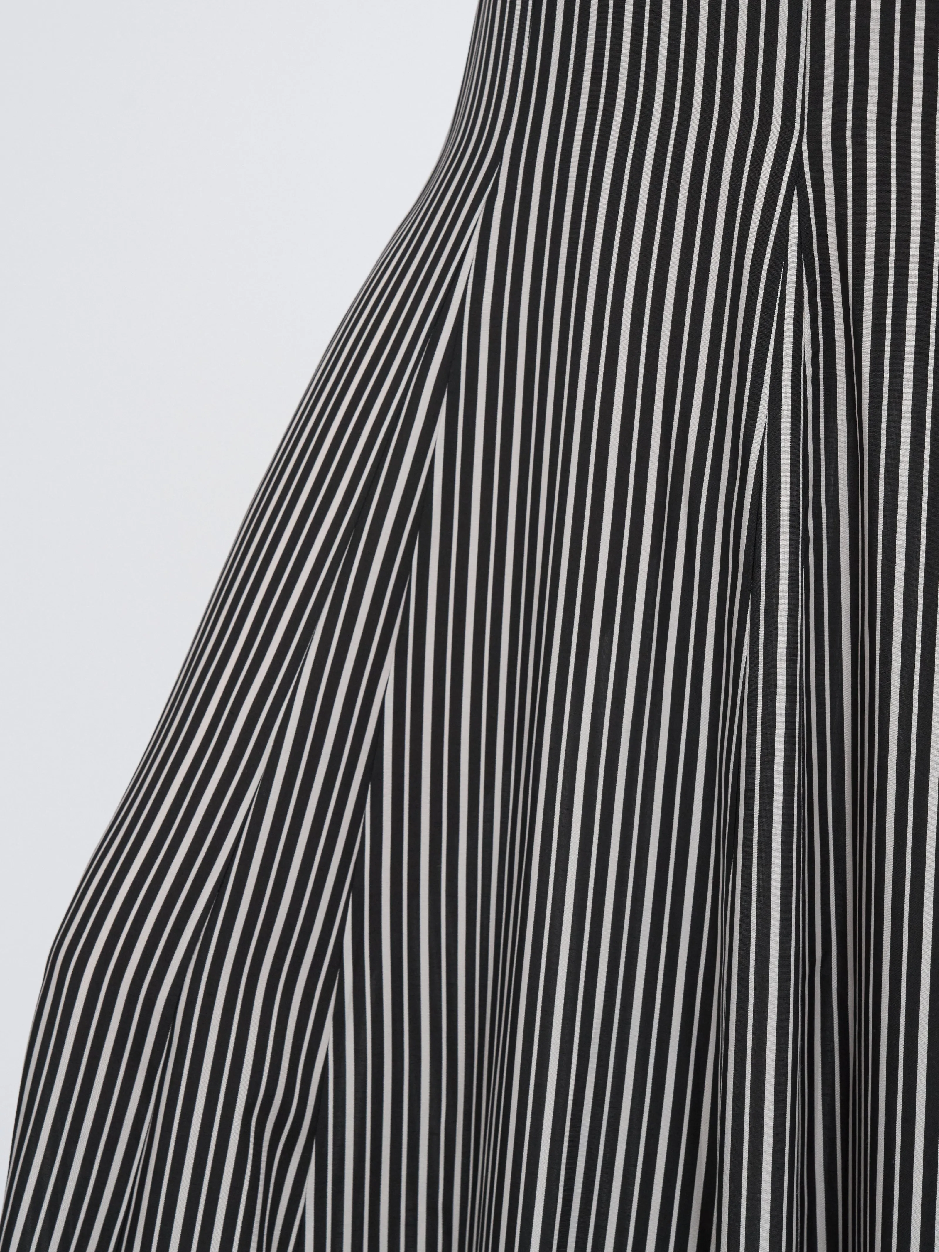 Godet Dress in Black/White Awning Stripe sold by MARIA McMANUS product image thumbnail 5