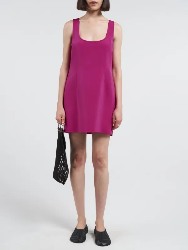 Tank Cocoon Dress in Magenta sold by MARIA McMANUS