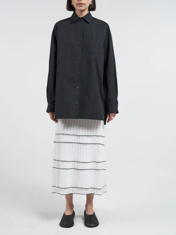 A-Line Tunic Shirt in Black sold by MARIA McMANUS