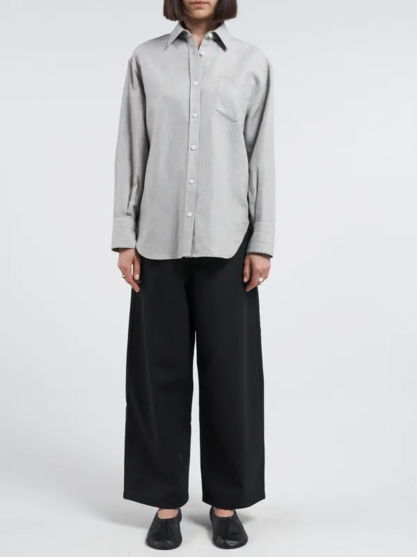 Oversized Tunic Shirt in Grey Chambray sold by MARIA McMANUS