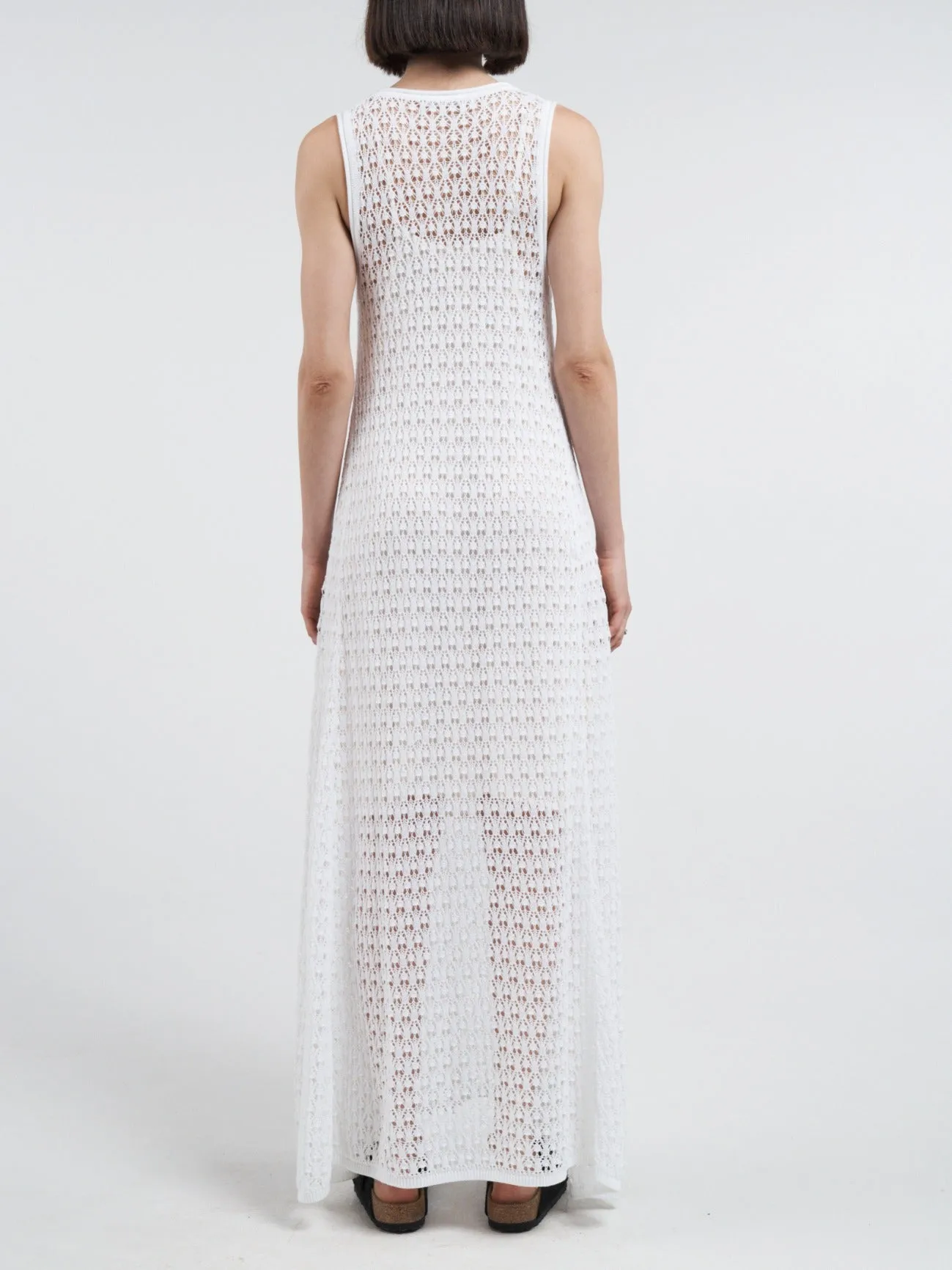 Lace Tank Dress in Milk White sold by MARIA McMANUS product image thumbnail 3