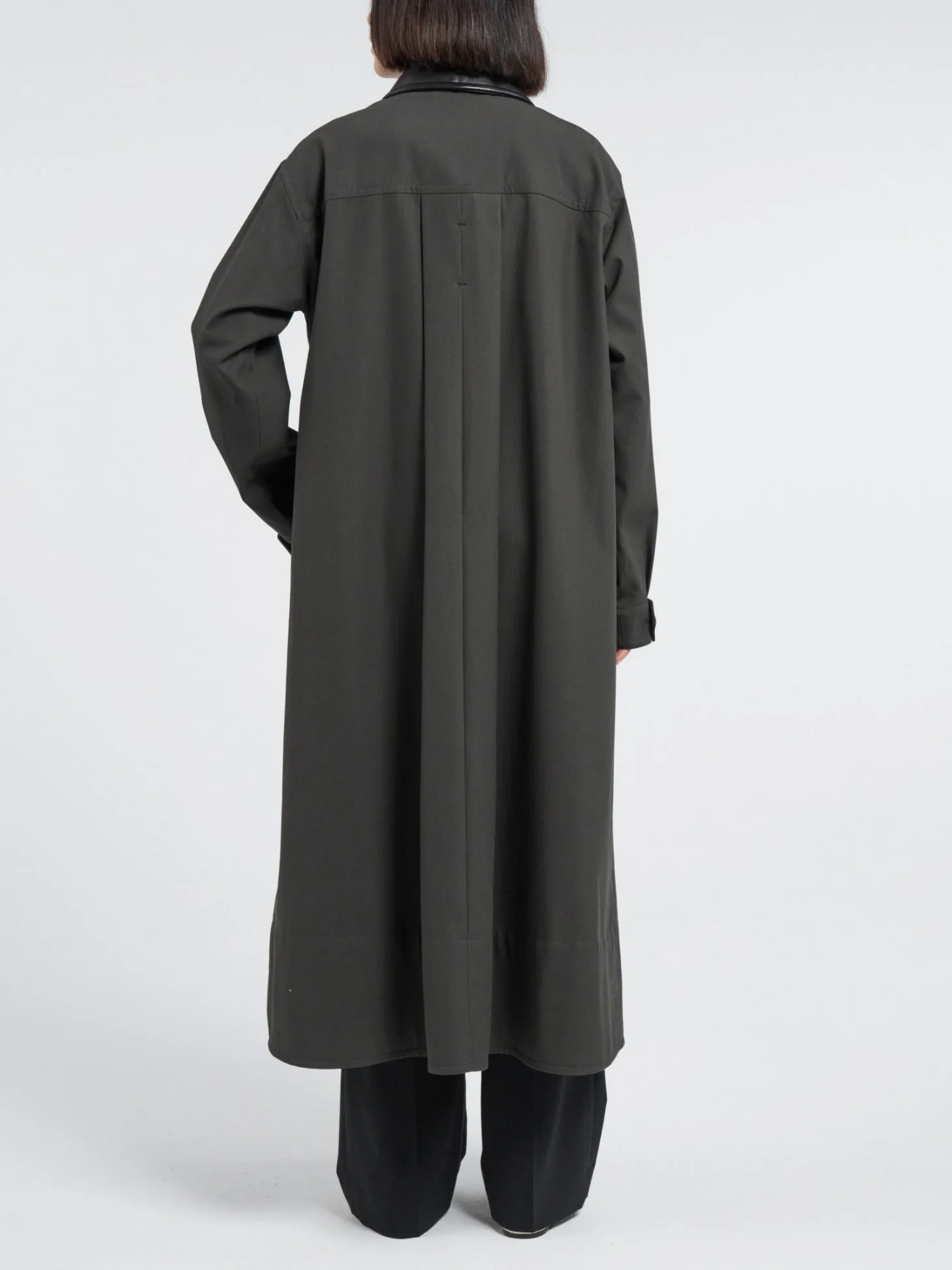 A-Line Swing Coat in Dark Loden Green sold by MARIA McMANUS product image thumbnail 3