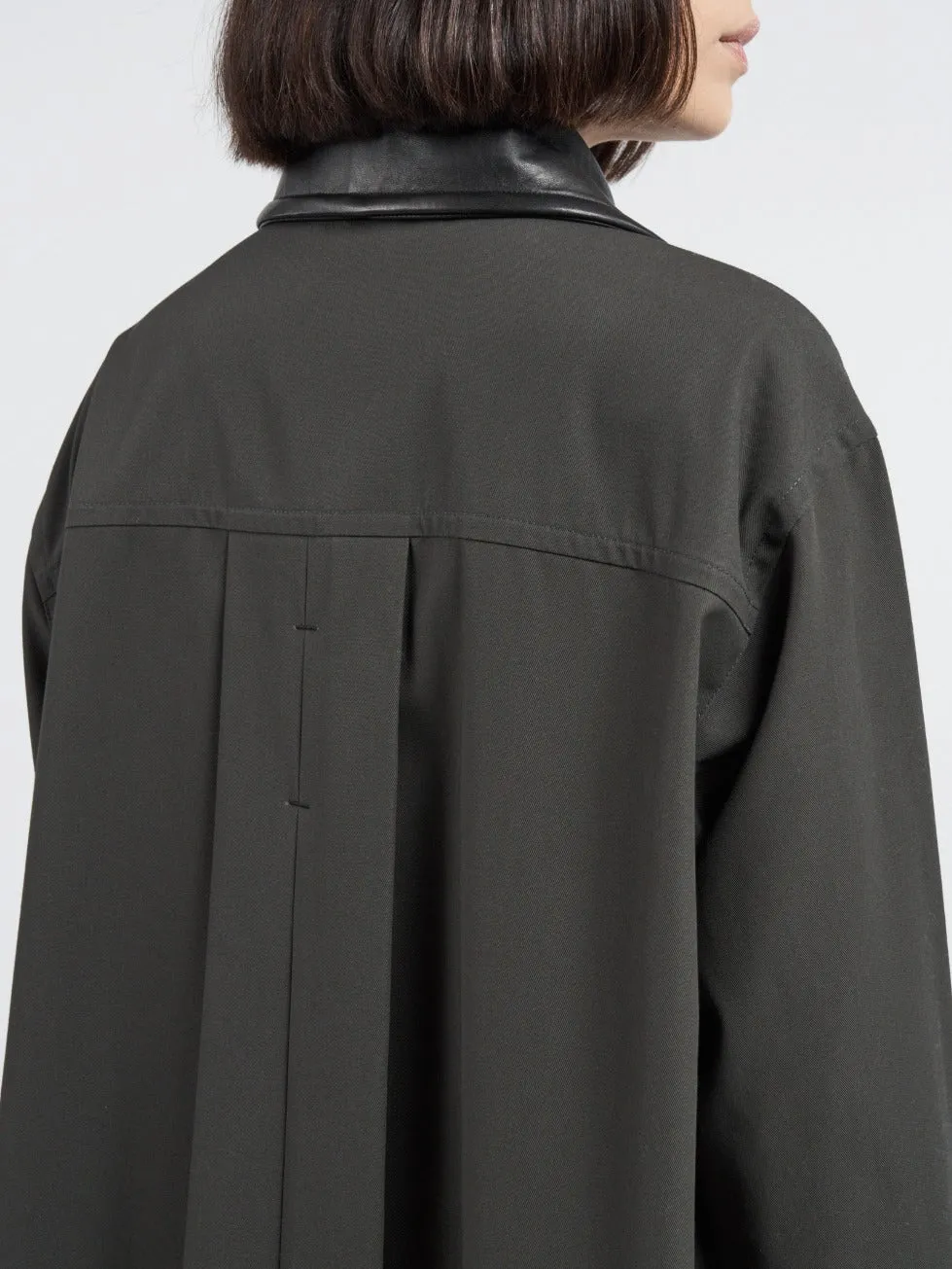 A-Line Swing Coat in Dark Loden Green sold by MARIA McMANUS product image thumbnail 4