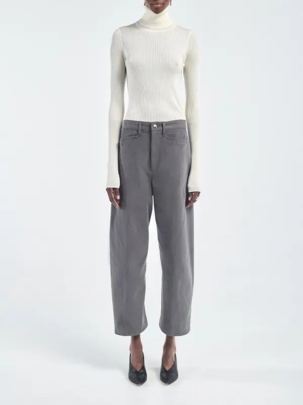 Ribbed Turtleneck in Ivory sold by MARIA McMANUS