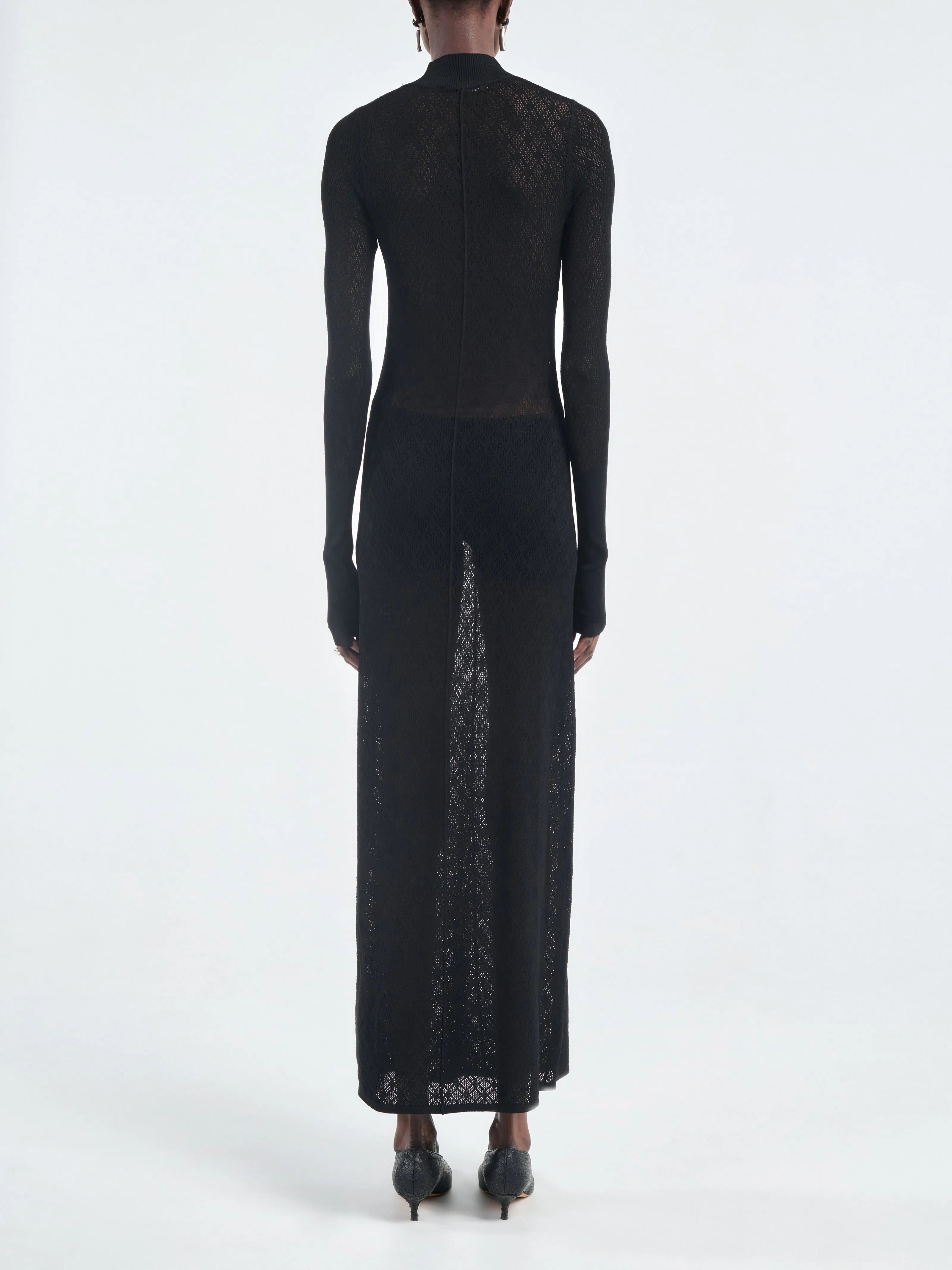 Lace Mock Dress in Black sold by MARIA McMANUS product image thumbnail 5