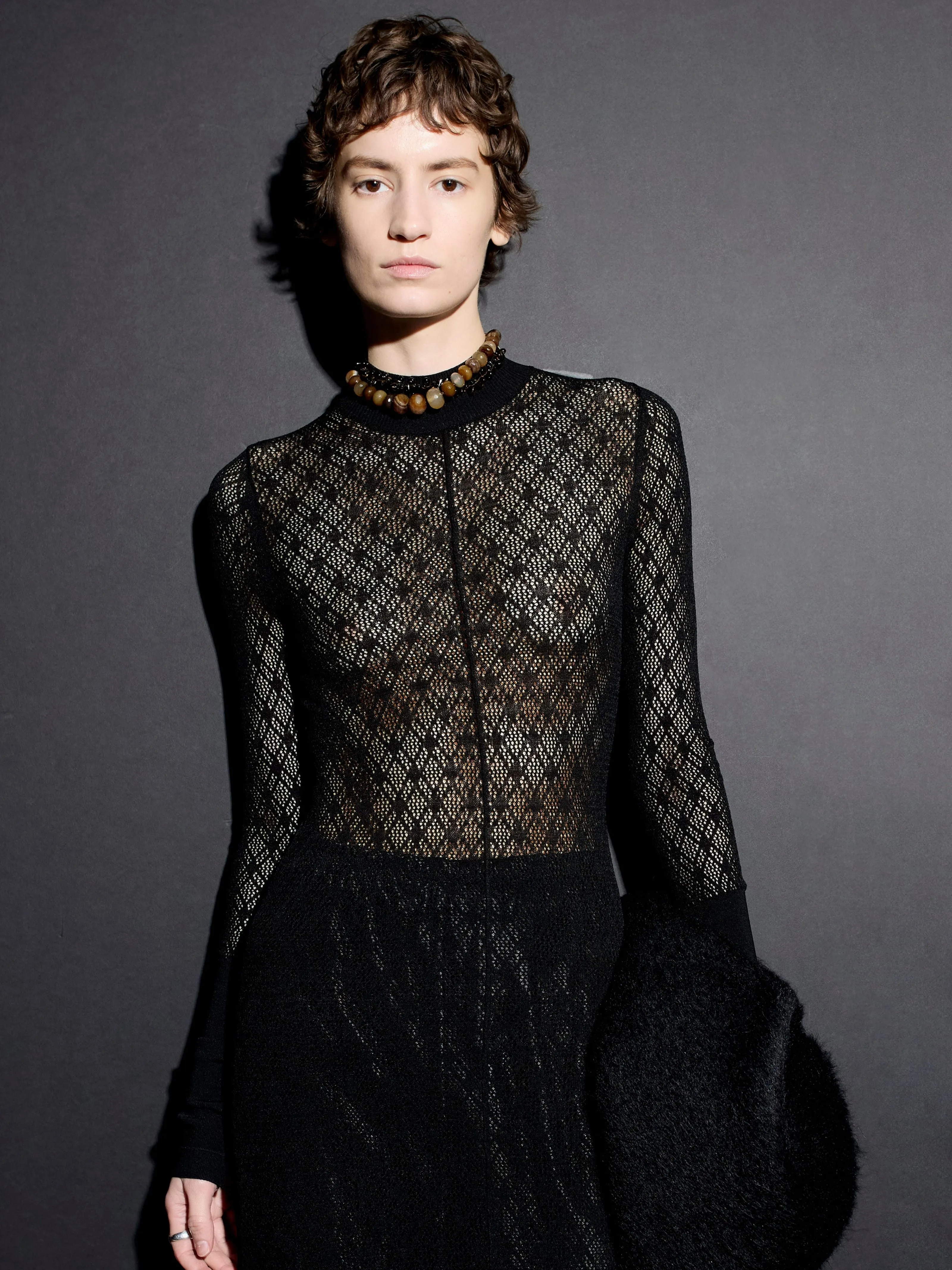 Lace Mock Dress in Black sold by MARIA McMANUS product image thumbnail 4