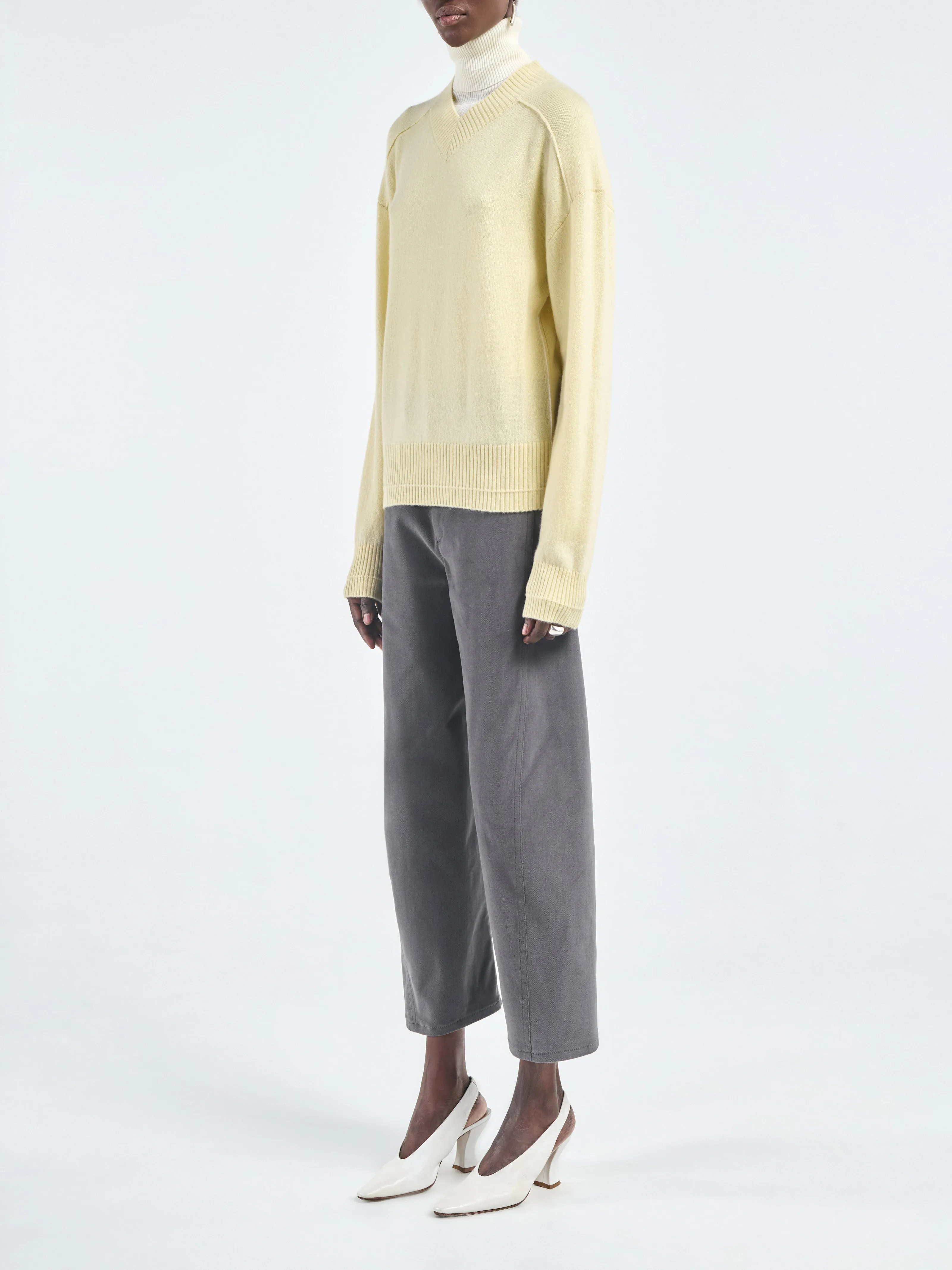 High V Neck Sweater in Primrose sold by MARIA McMANUS product image thumbnail 2